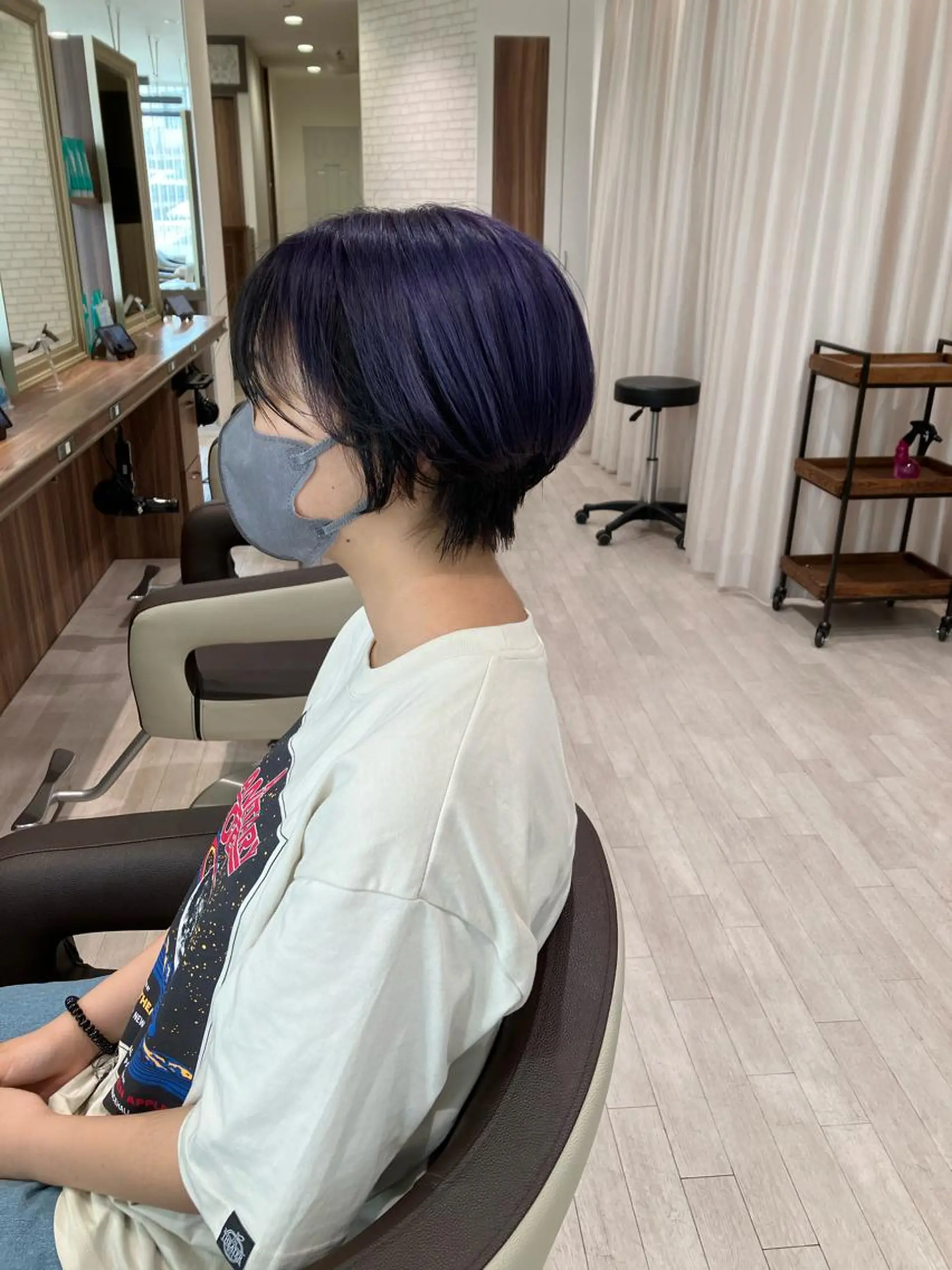 ショート カラー ヘアカラー Re:st所属・Miyavi/カラー ショートボブのヘアスタイル