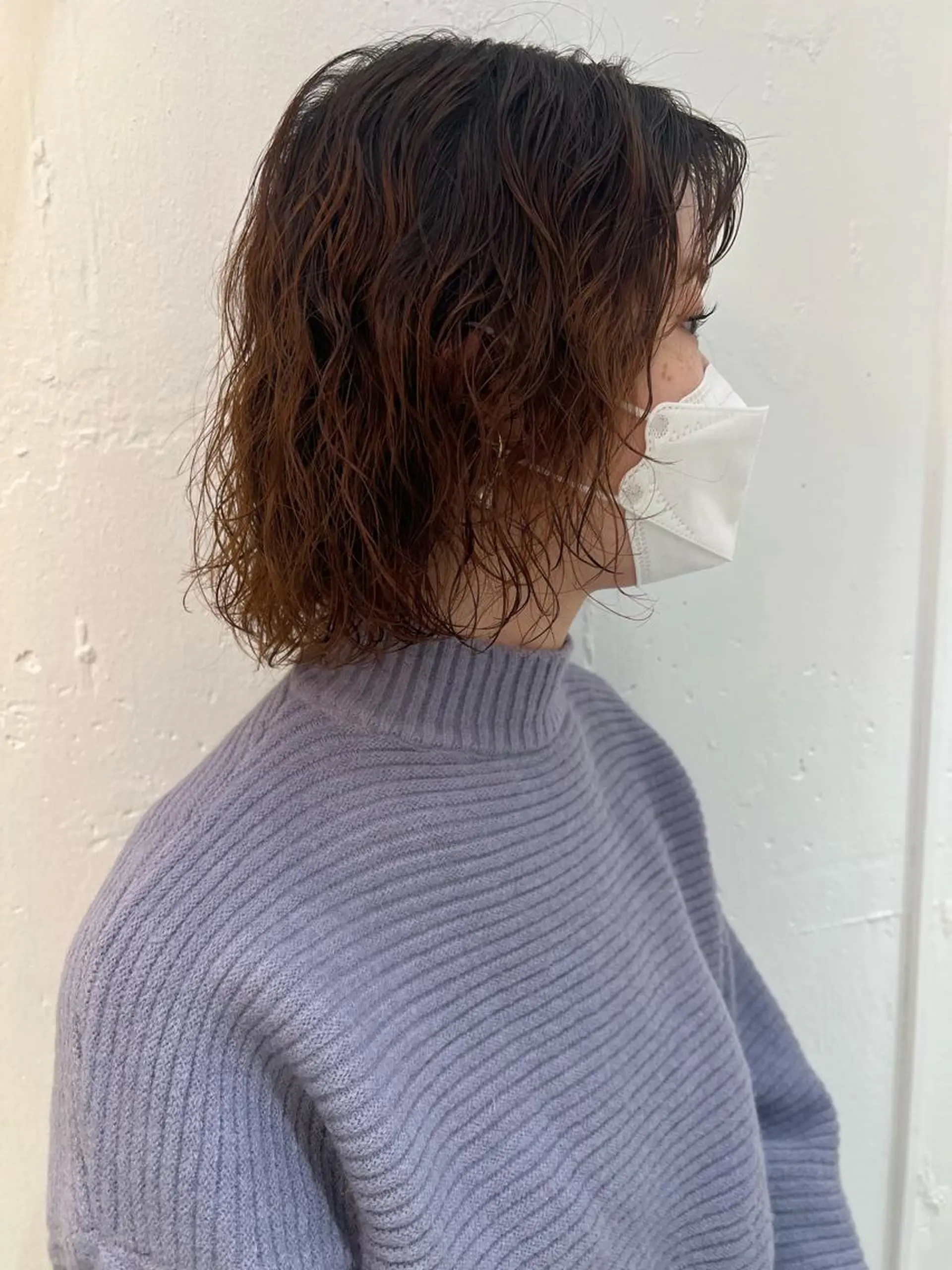 パーマ パーマ ブリーチカラー🎀 寺門美優のヘアスタイル