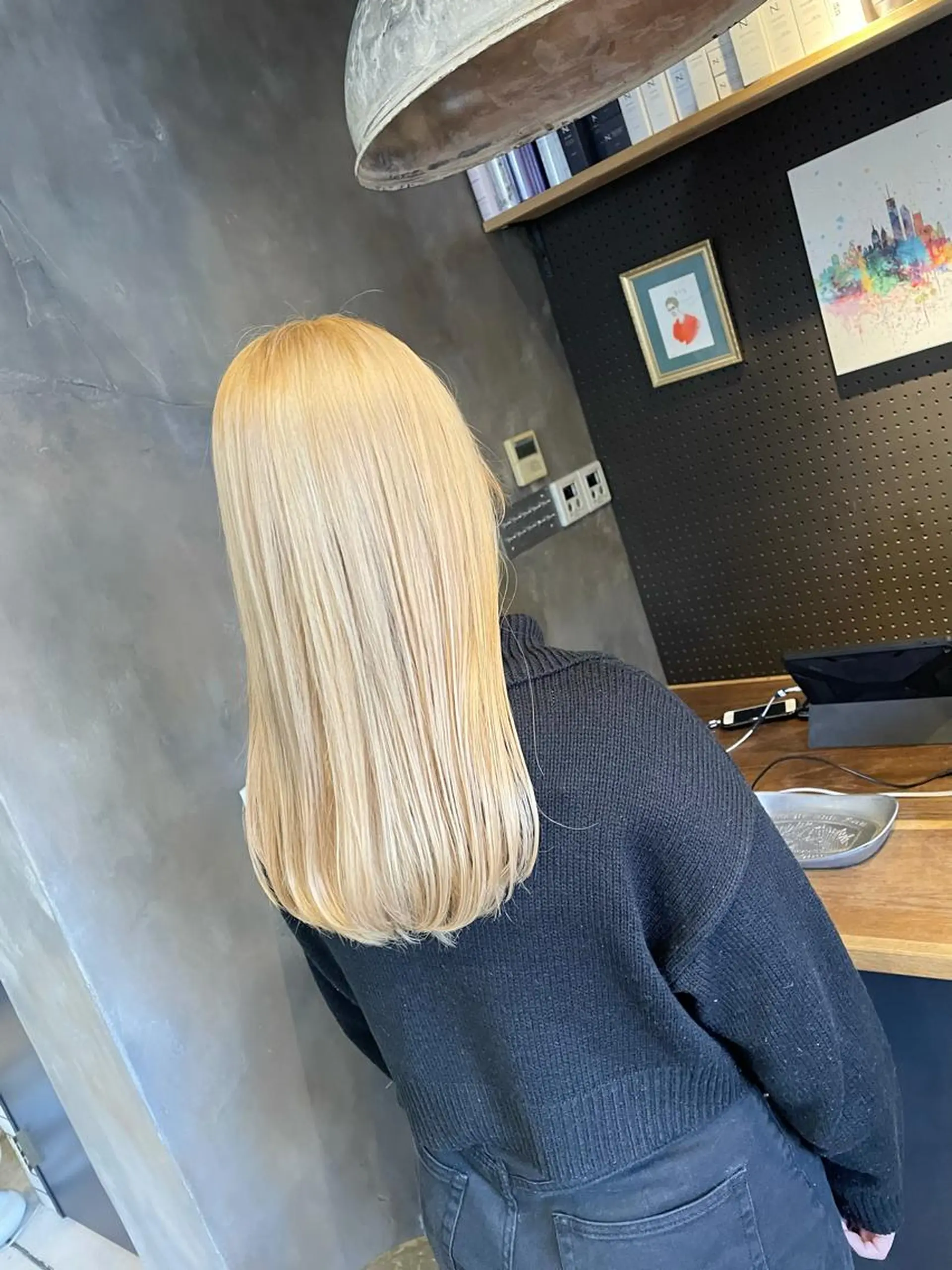 セミロング ヘアカラー トリートメント D.log 大和西大寺店所属・川崎 雅大のヘアスタイル