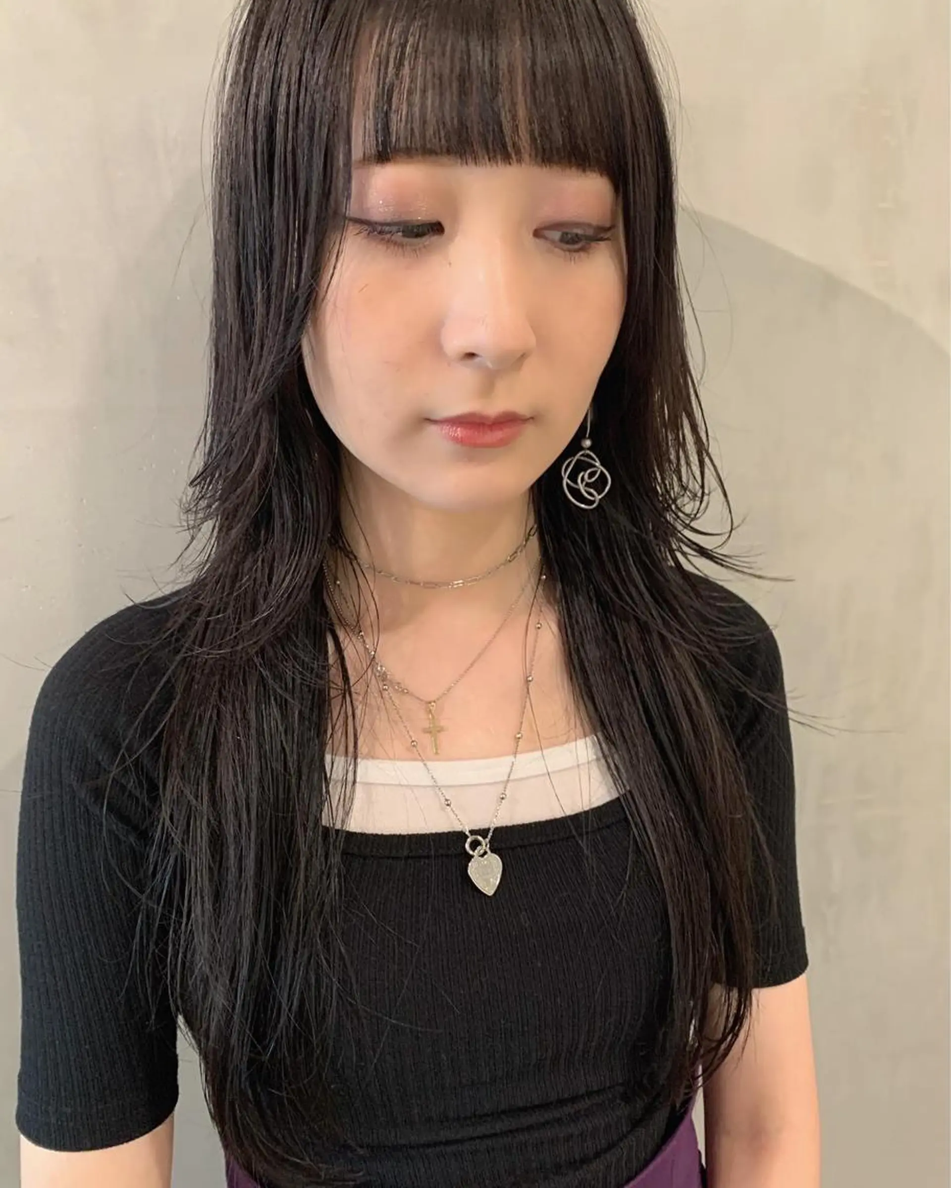 ロング レイヤーカット カット トリートメント 優 作のヘアスタイル