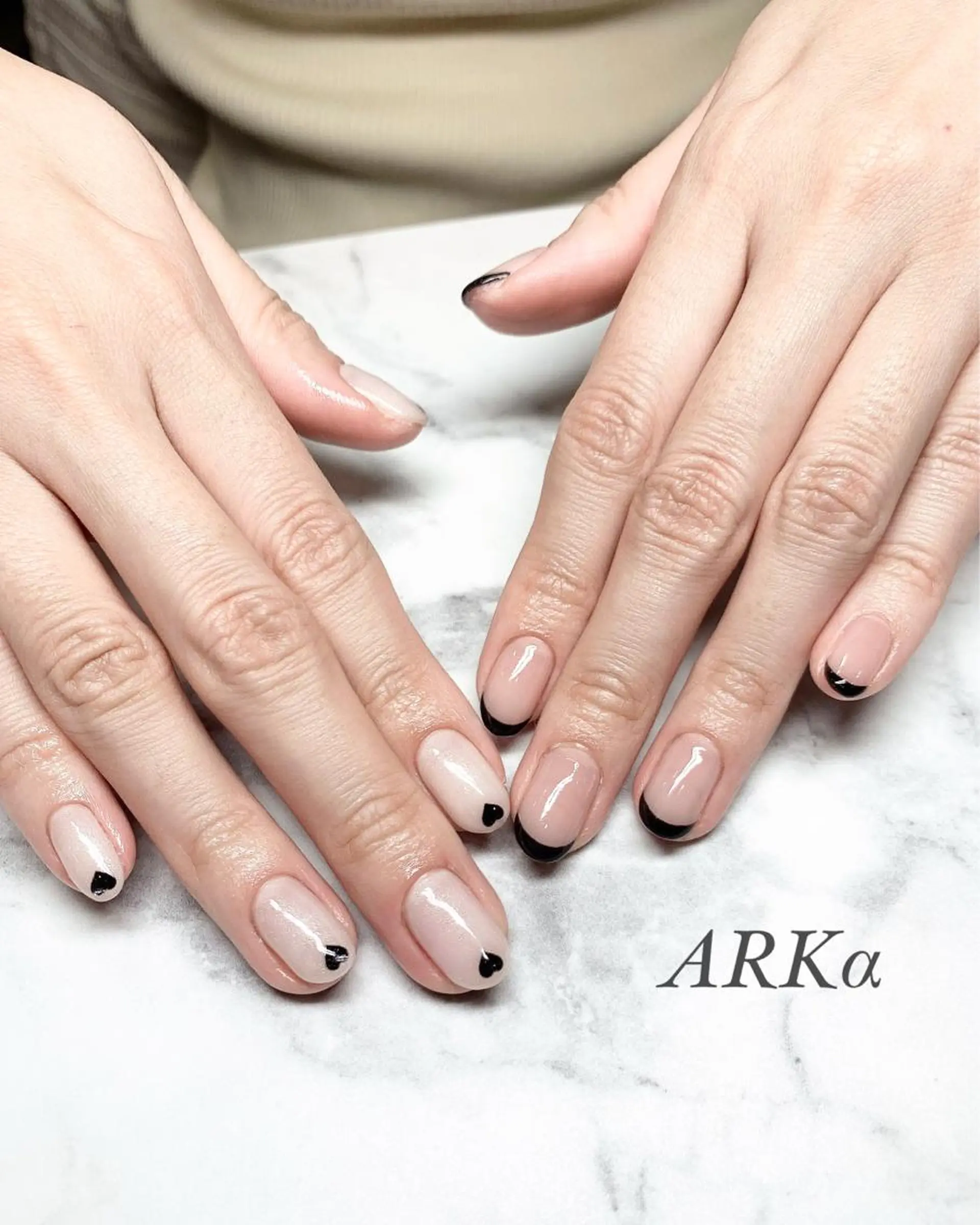 ショート ネイル ハンドネイル Nailsalon ARKαのネイルデザイン
