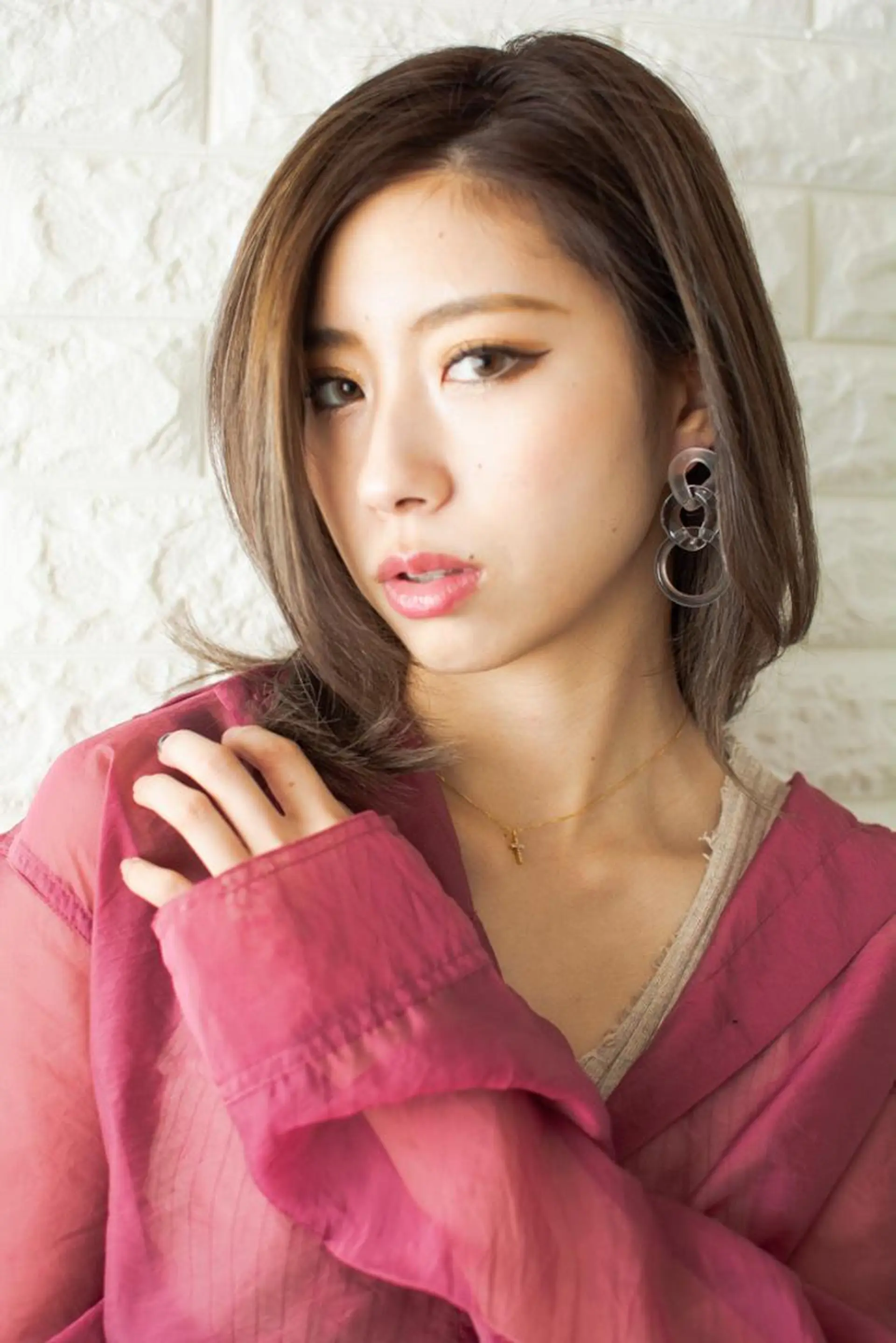 ミディアム カラー ショートボブ ベージュカラー ブルーカラー ブルージュ グレージュ 撮影モデル 斉藤 正敏のその他イメージ