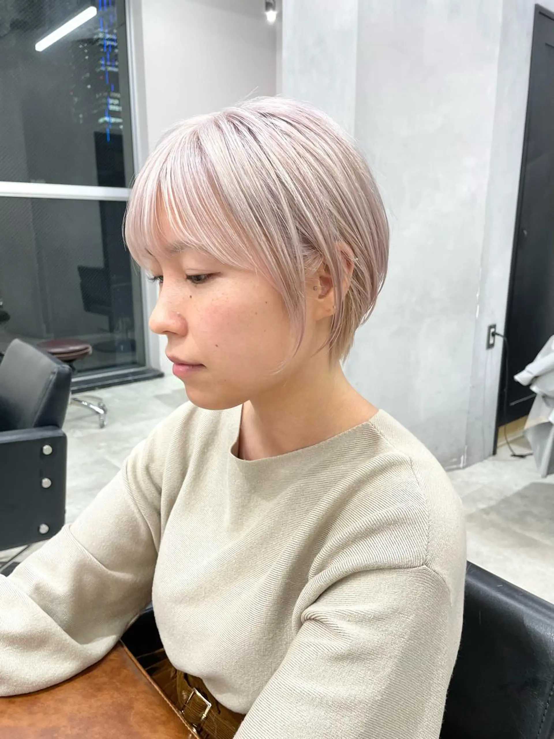 ショート カラー ヘアカラー トリートメント ボブ・ウルフカット TAIGAのヘアスタイル