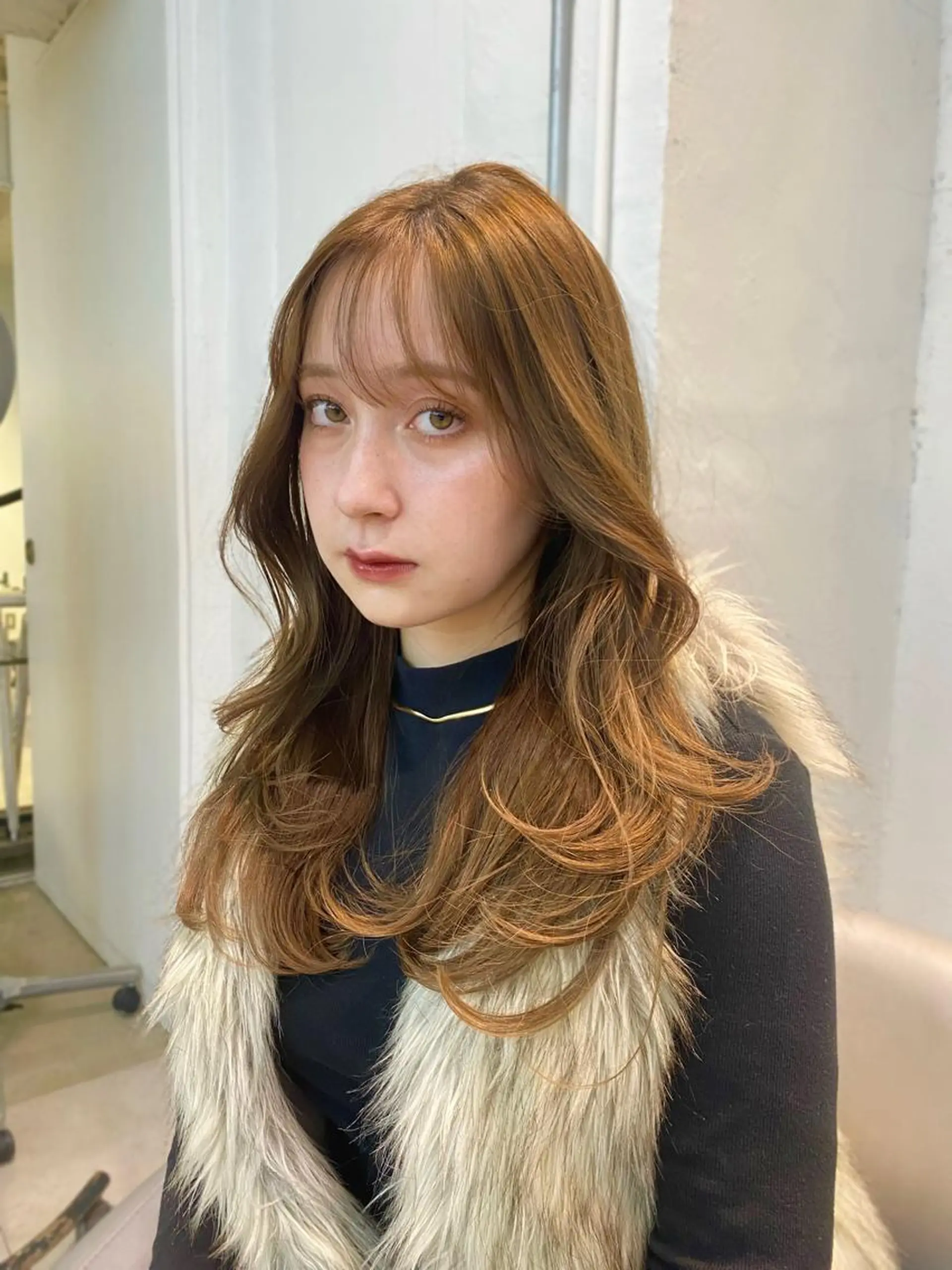 ロング ヘアカラー 🌫️韓国hair kanon🇰🇷のヘアスタイル