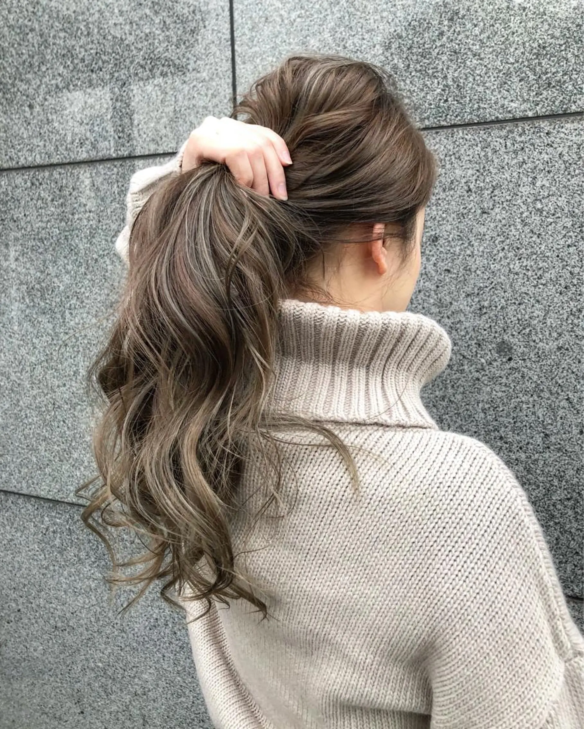 ロング カラー ベージュカラー REVE所属・TAKU 美容師のヘアスタイル