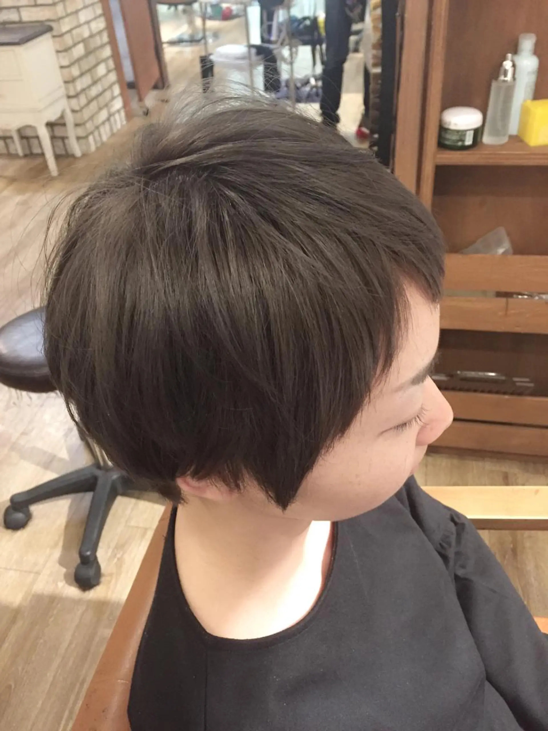 ショート ショートヘア カット ヘアカラー トリートメント SALOWIN(サロウィン)広島並木通り所属・田村和範/似合わせ カラー/縮毛矯正のヘアスタイル