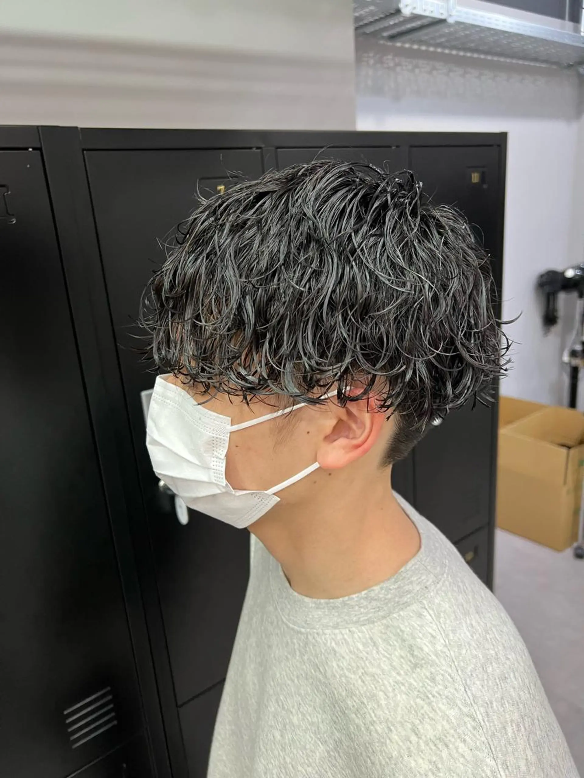 パーマ メンズ カット パーマ 金子勇希🔥パーマ 比率90%以上🔥のヘアスタイル