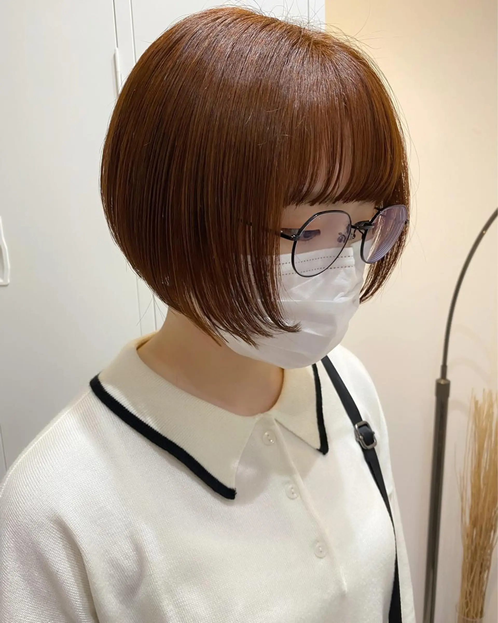 ショート カラー ブラウンカラー オレンジ オレンジブラウン ショートヘア カット ヘアカラー トリートメント 🎀暖色カラー🎀 おかだみほのヘアスタイル