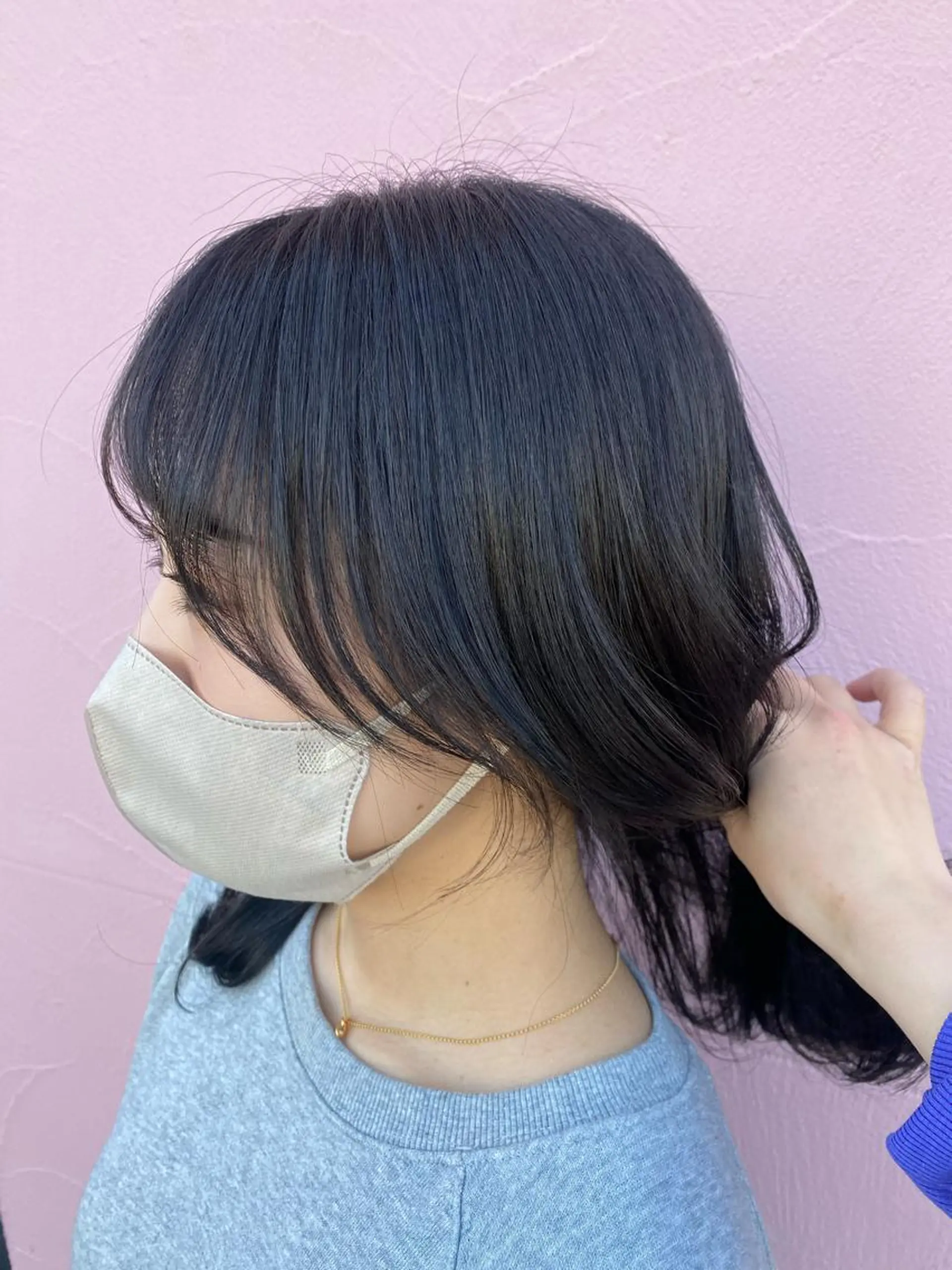 ロング カラー ヘアアレンジ 切りっぱなしボブ ボブ くびれヘア 顔周りカット 韓国風ヘア ハイトーン/透明感 カラー🤍こころのヘアスタイル