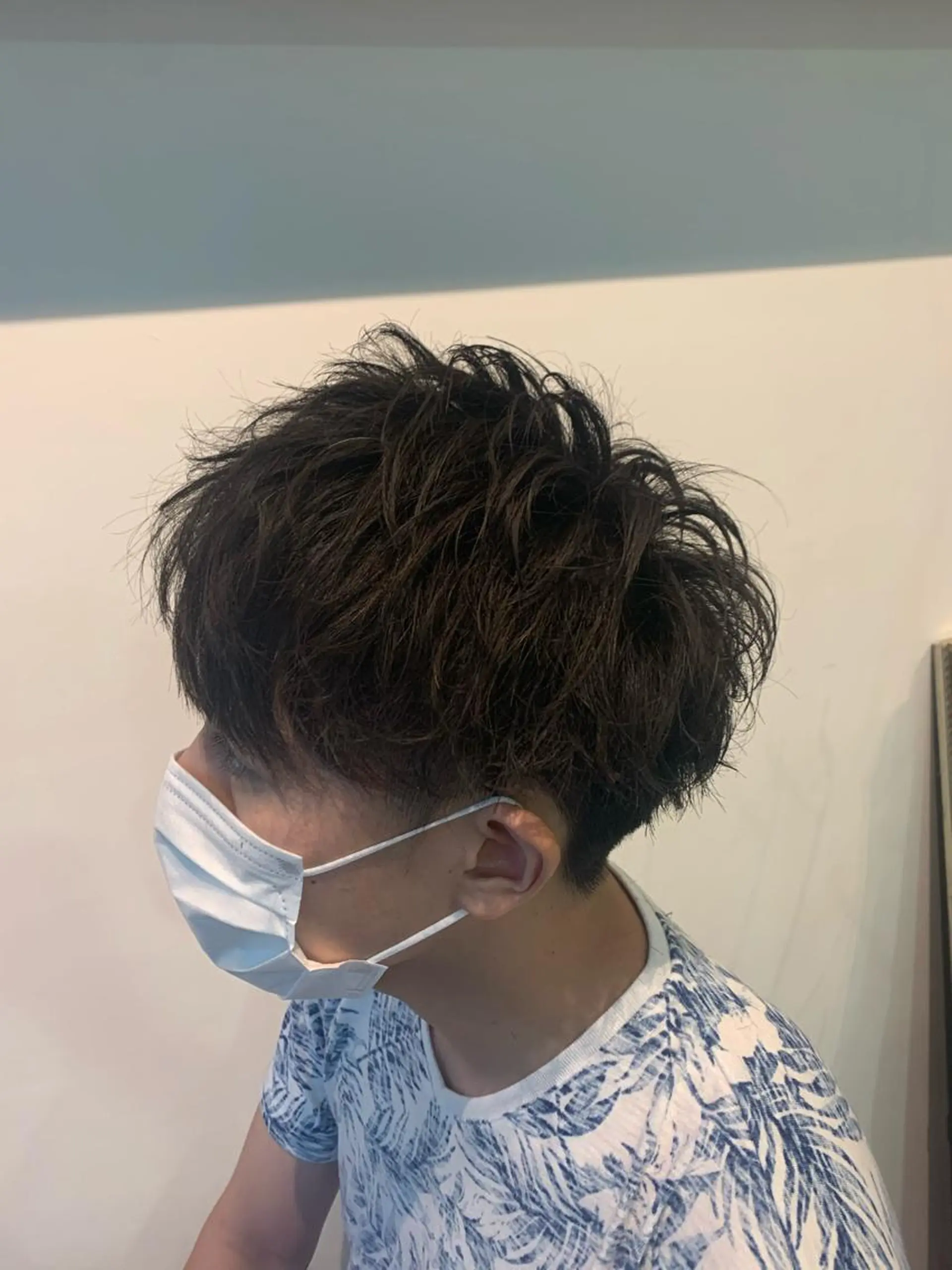 ショート カット パーマ トリートメント ヘッドスパ ヘアセット 山口 竣也のヘアスタイル