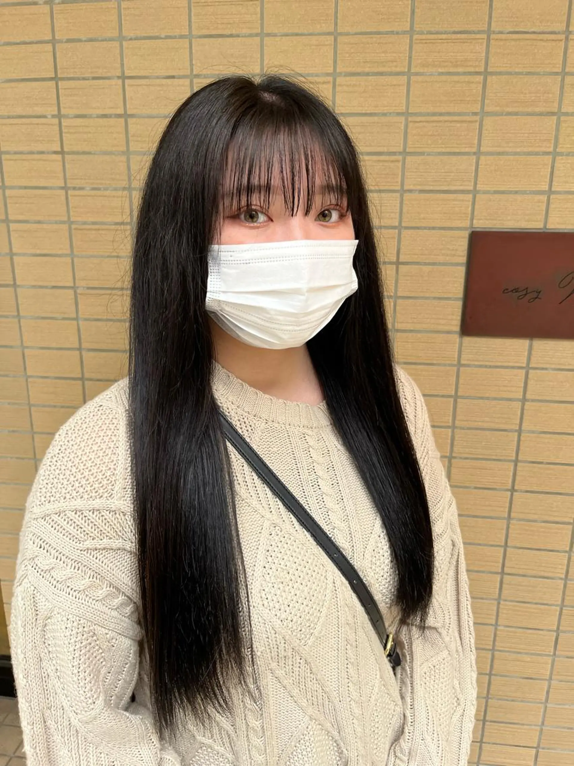 カラー こまつばらみお/レイ ヤー/ダブルカラーのヘアスタイル