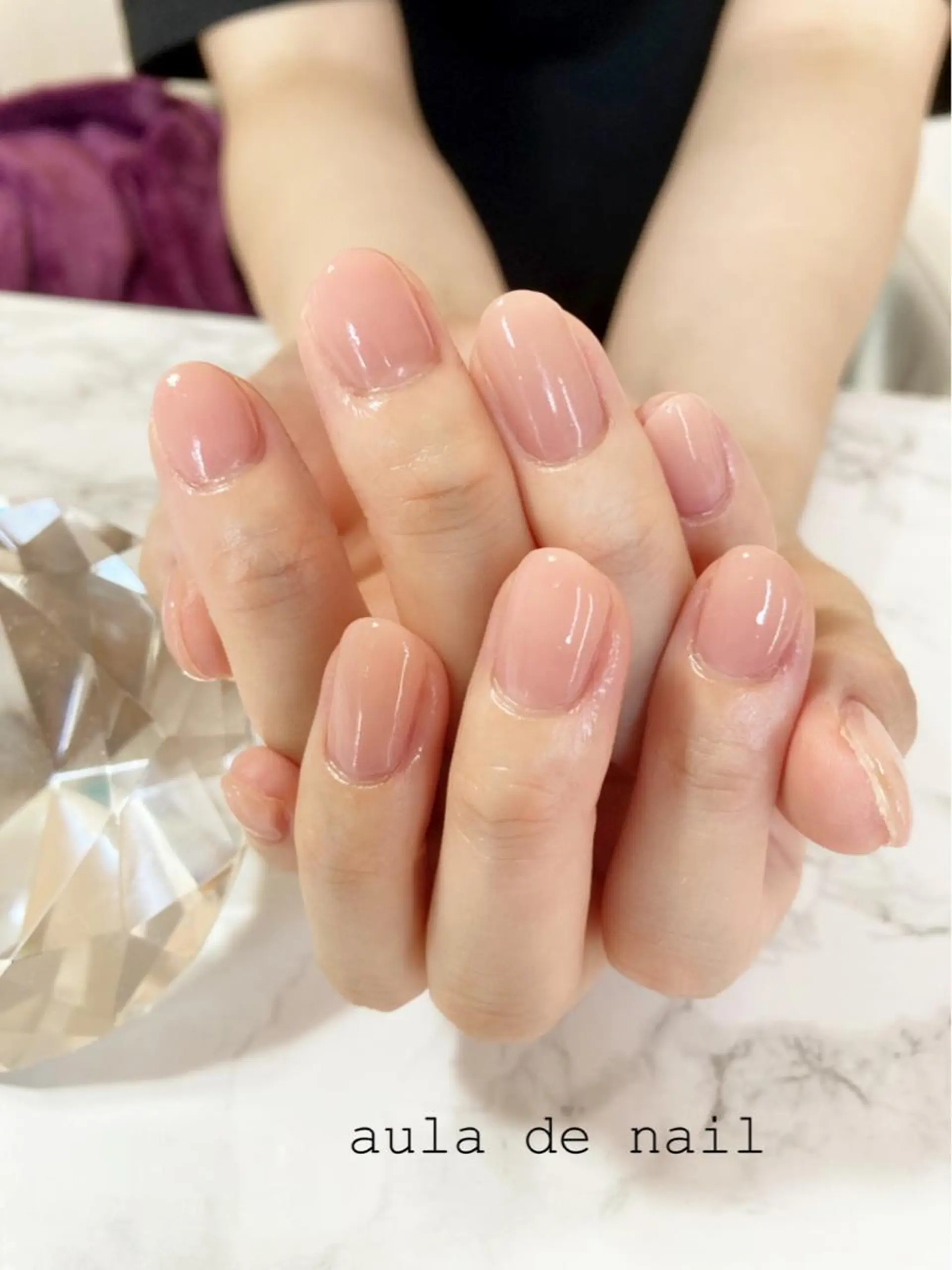 ネイル ワンカラーネイル ハンドネイル auladenail アウラデネイルのネイルデザイン