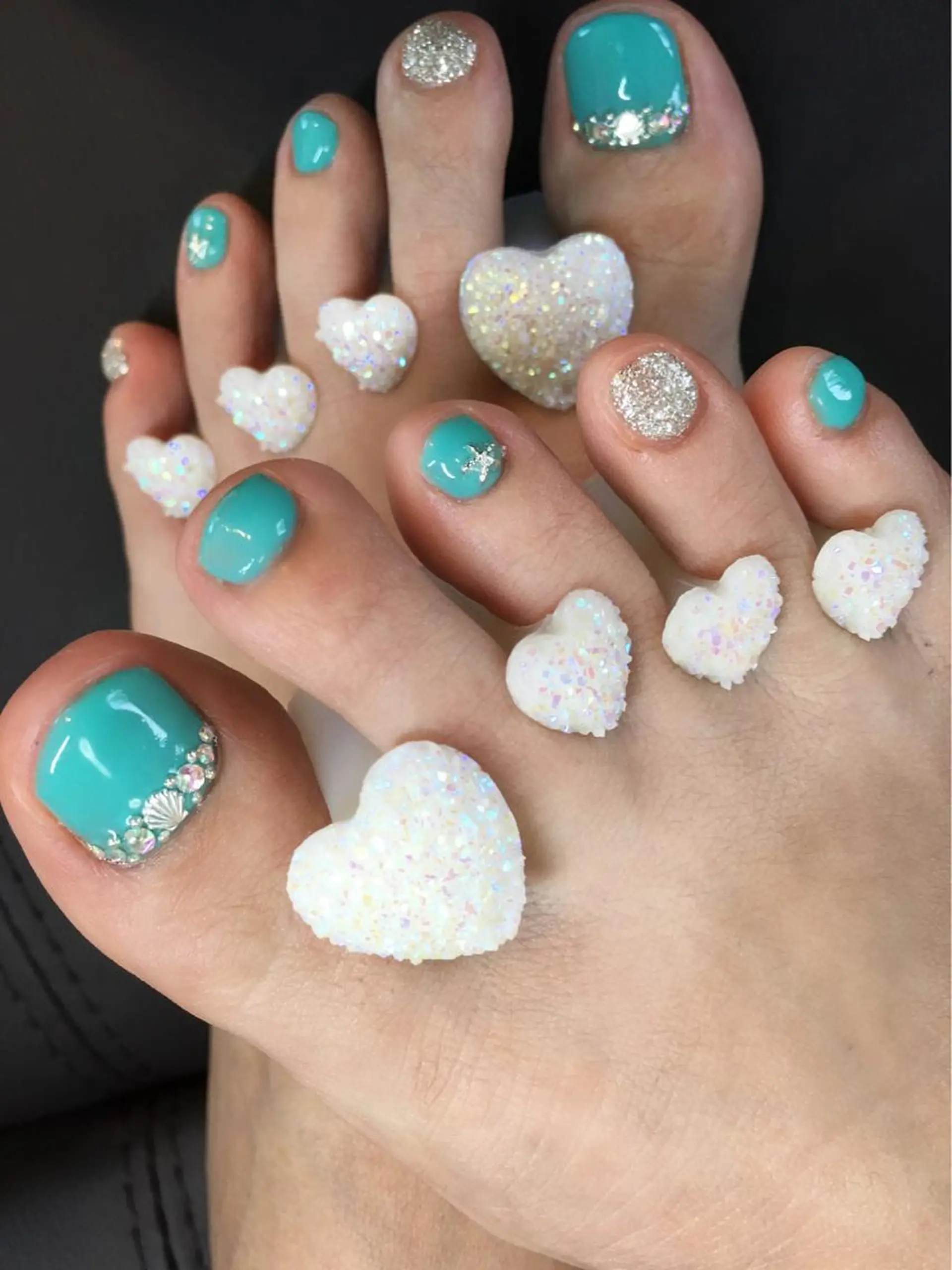 ネイル 持ち込み ワンカラーネイル フットネイル glow_ nailのネイルデザイン