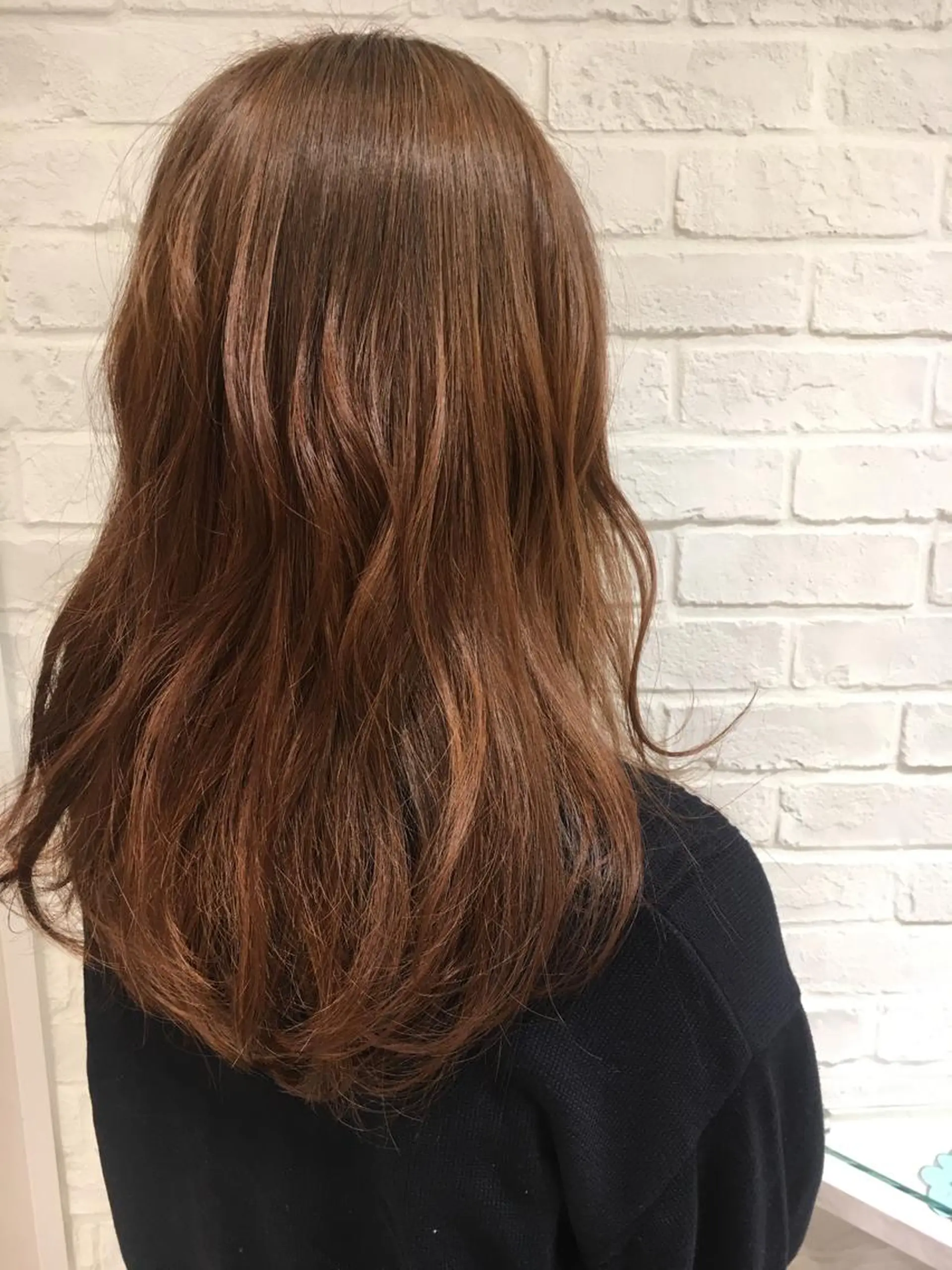 カラー ベージュカラー 江原 彩華のヘアスタイル