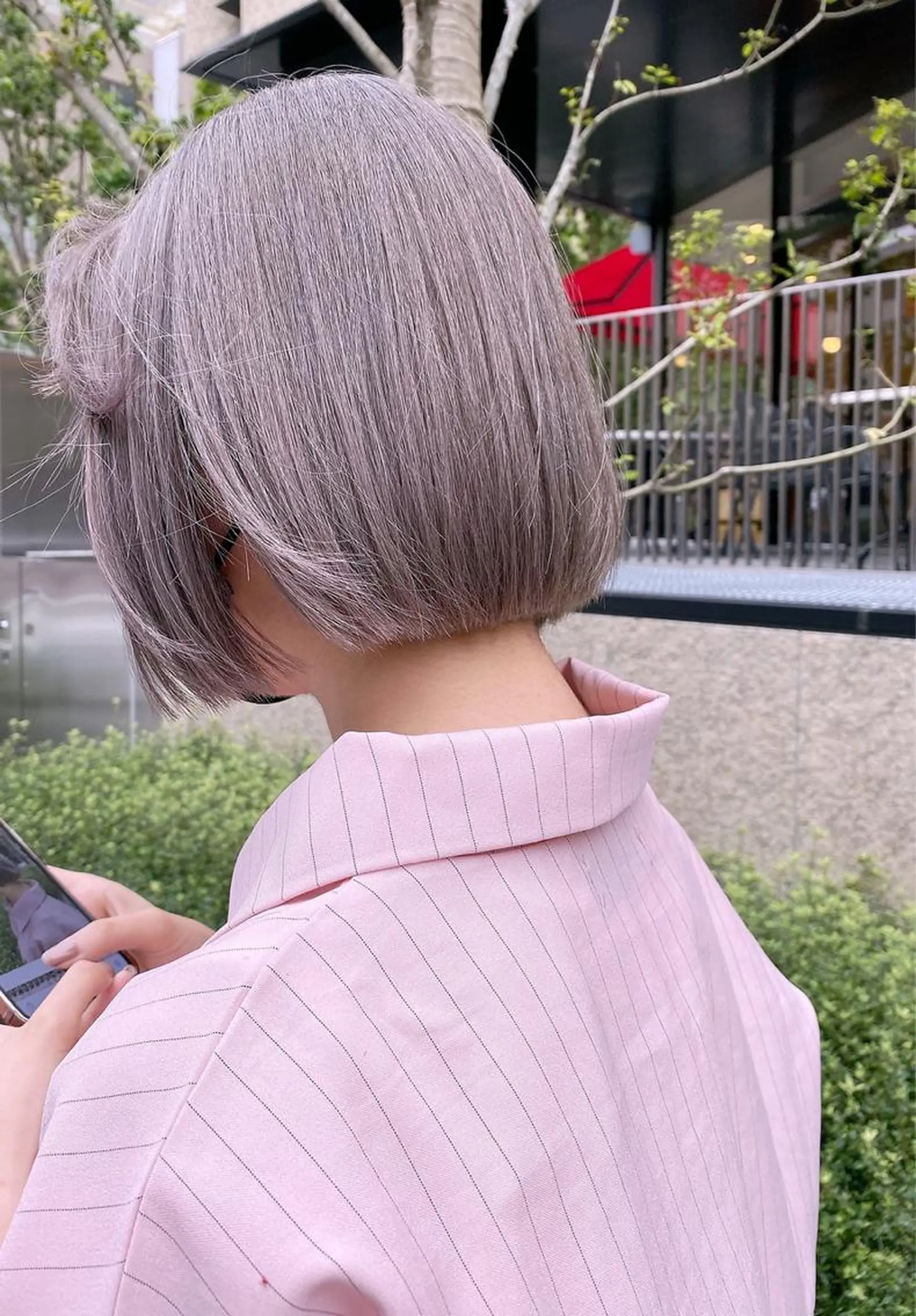 ショート ボブ 韓国風ヘア 似合わせカット ショートヘア ハイトーン特化サロン 🍑momo🍑のヘアスタイル