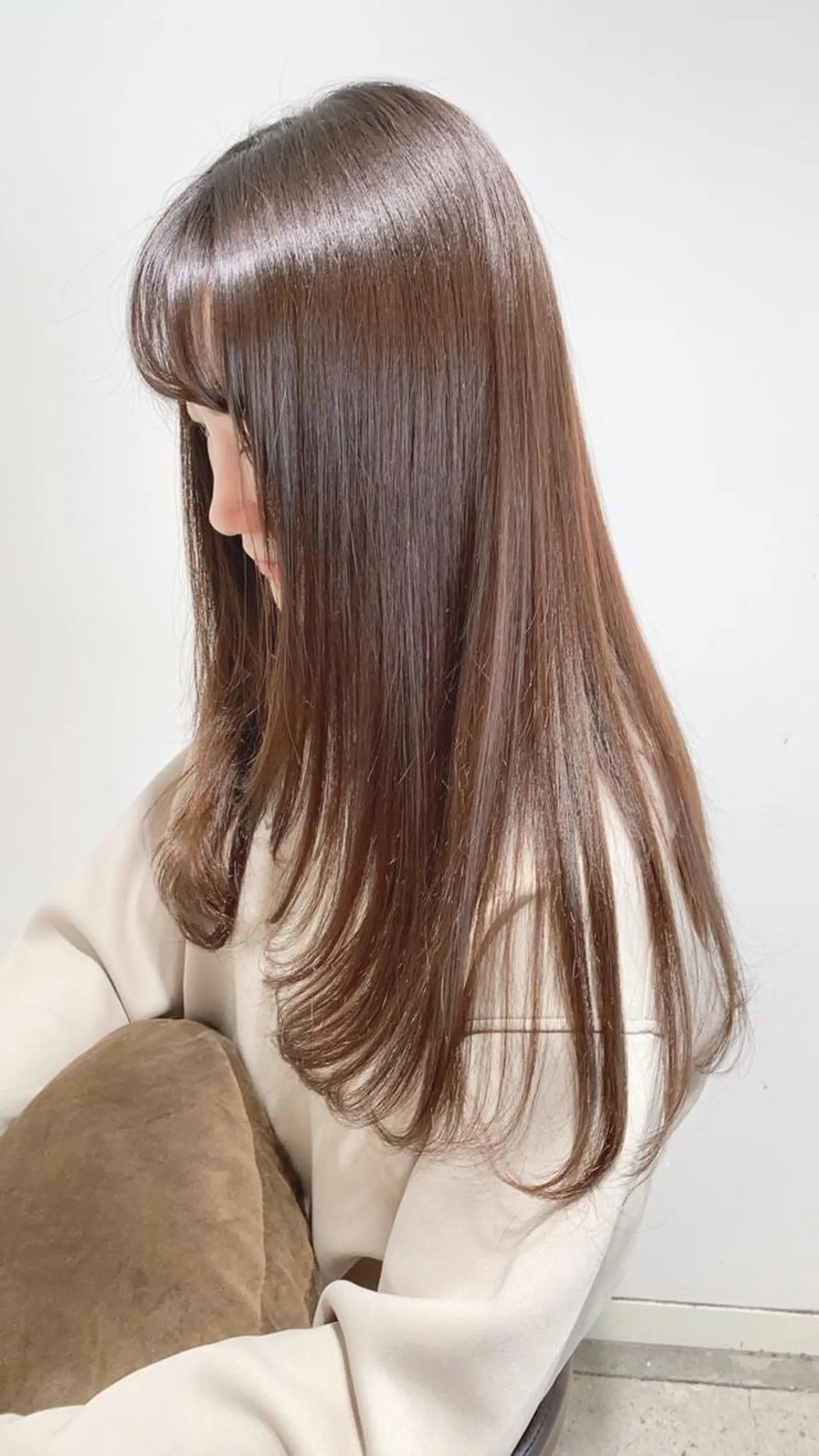 ロング ショートボブ ボブ ハイライト メンズツイスパ ショートフクヤマシンのヘアスタイル