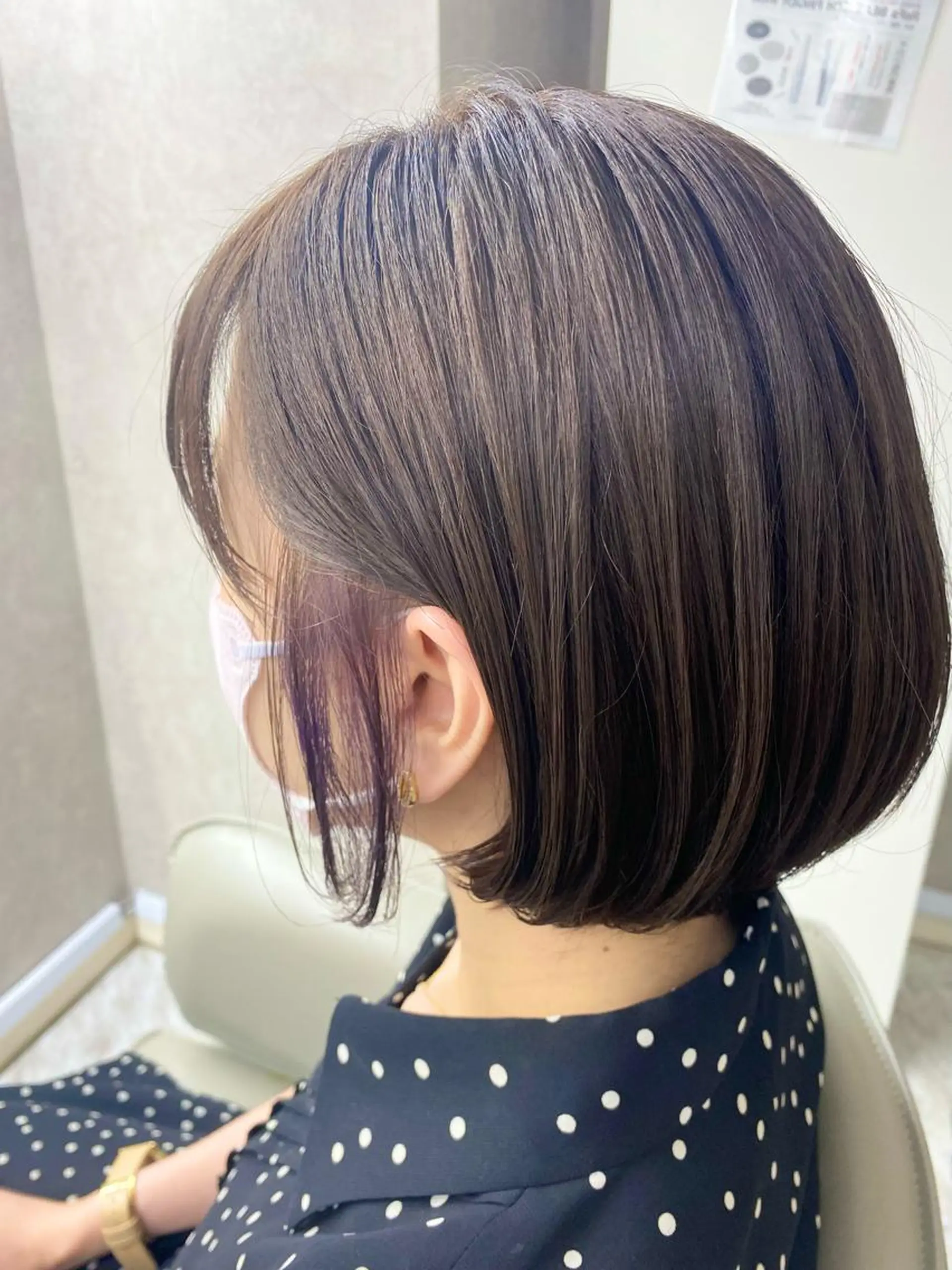 ショート カラー イヤリングカラー N/デザインカラー 🌿ナギのヘアスタイル