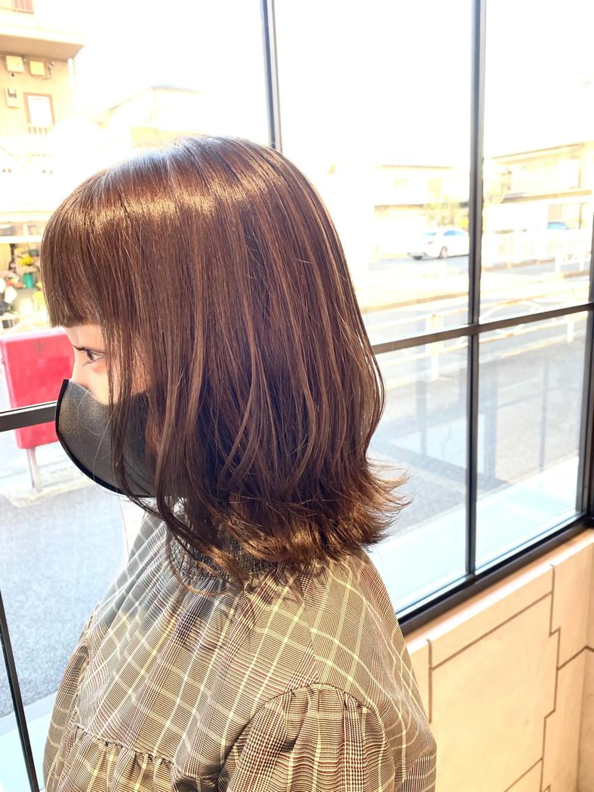 ミディアム カラー グレージュ イルミナカラー カット ヘアカラー トリートメント 谷合 貴志のヘアスタイル