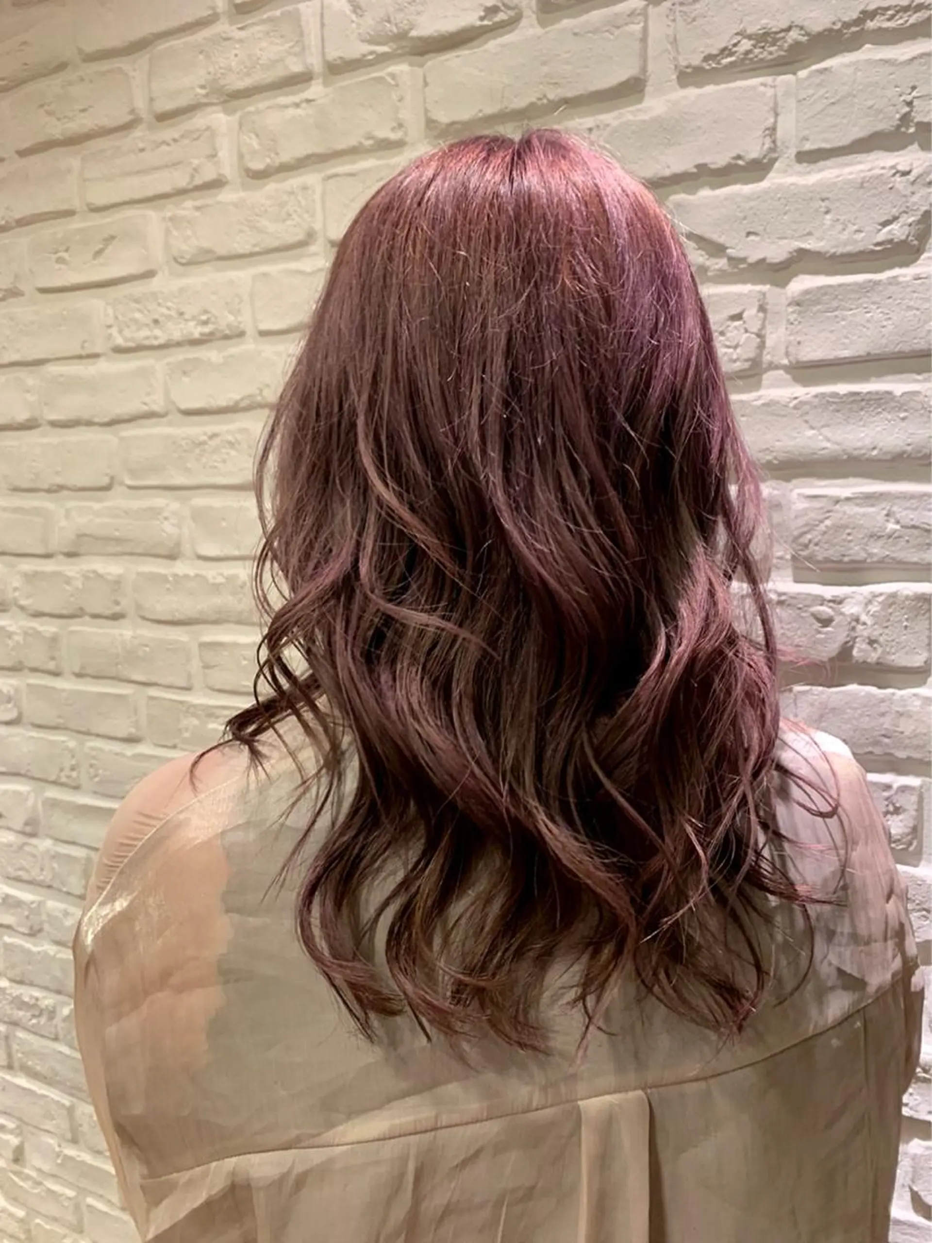 ロング カラー ヘアアレンジ ブリーチ 🏆レイヤーカット /髪質改善🏆拓海のヘアスタイル