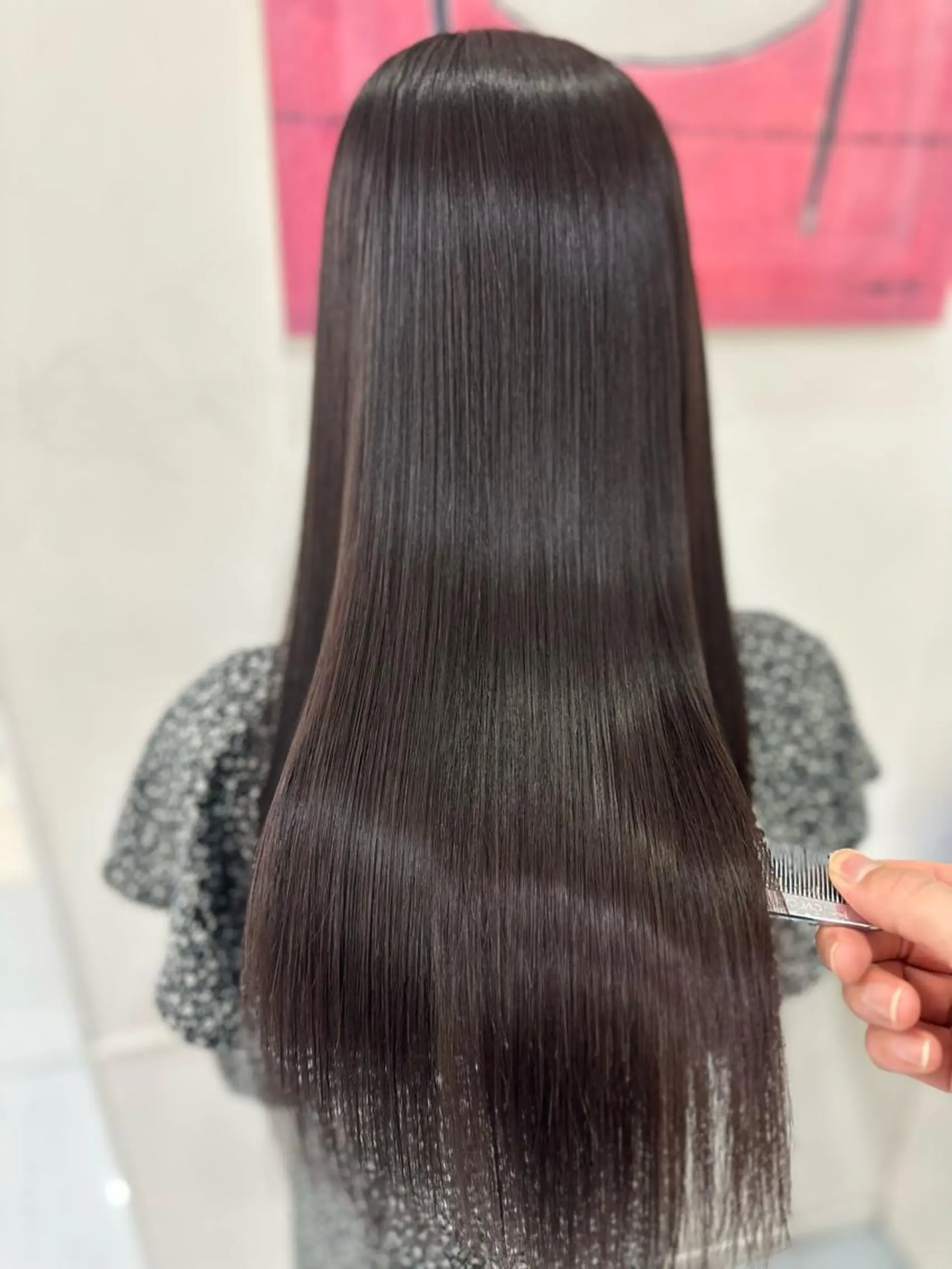 ロング パーマ 縮毛矯正 トリートメント 髪質改善/縮毛矯正 /ブリーチ矯正/岡部のヘアスタイル