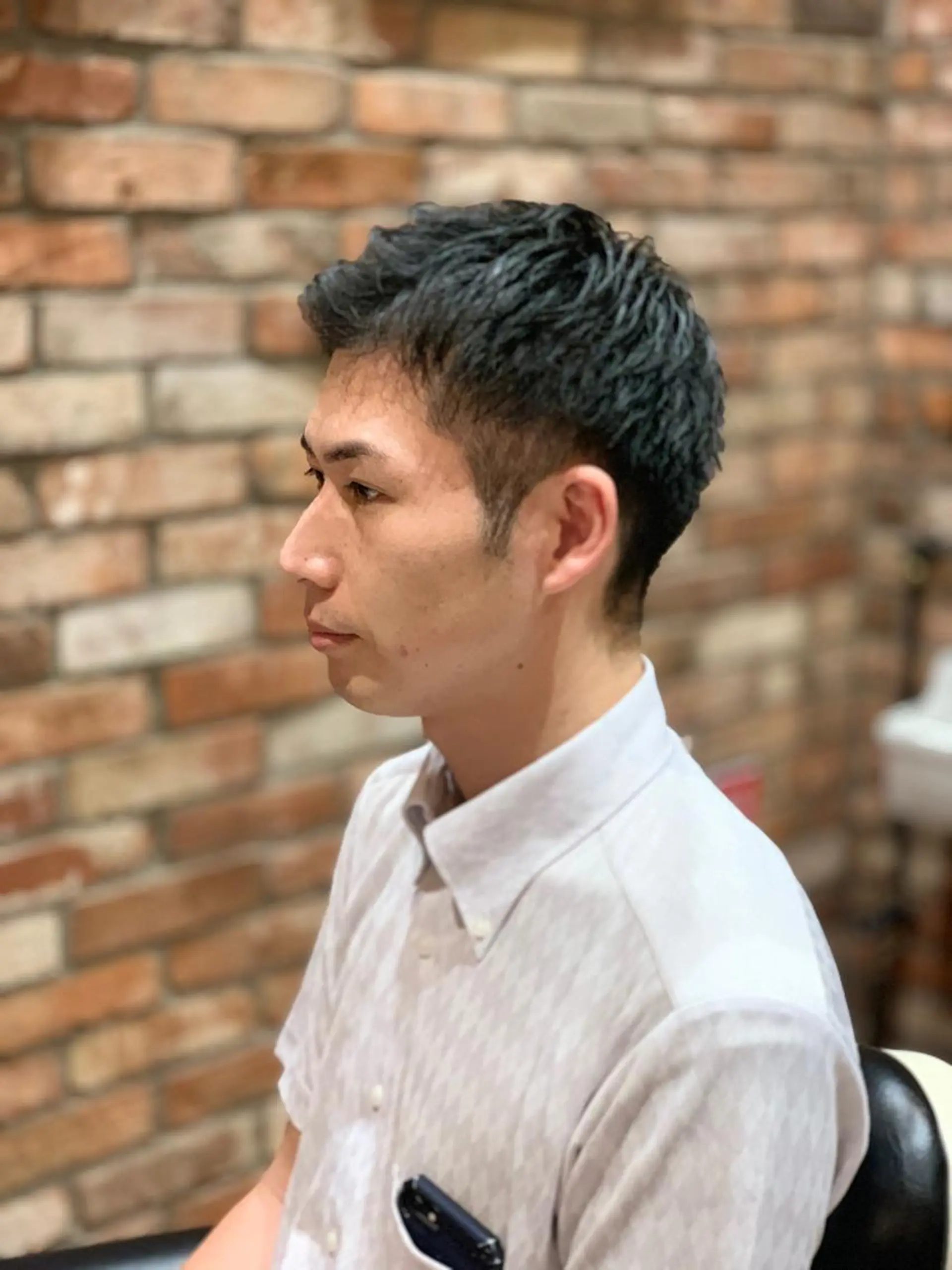 ショート メンズ HIROGINZAプレミアムバーバー赤坂店所属・田中 千恩のヘアスタイル