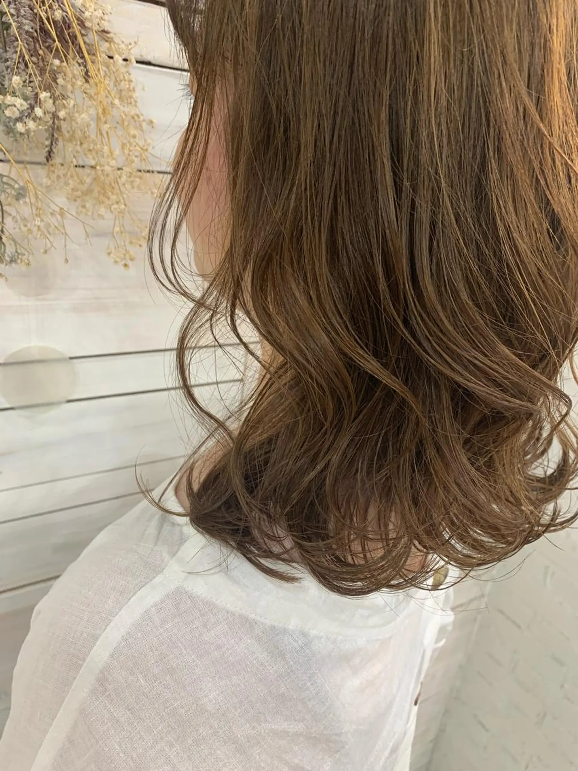 ミディアム カラー ハッシュカット/ボブ /レイヤー/彩奈のヘアスタイル