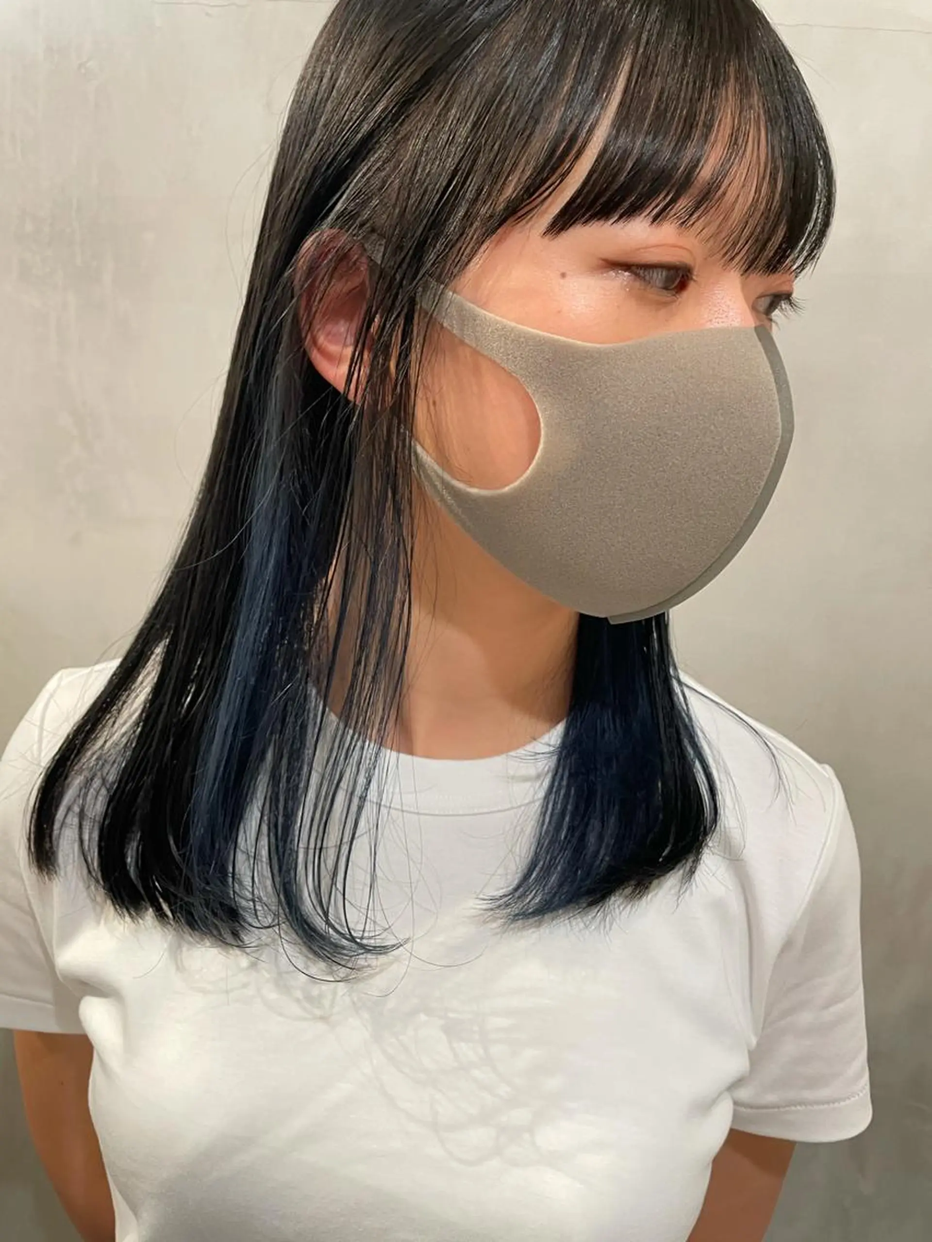 ミディアム カラー ヘアカラー トリートメント 優 作のヘアスタイル