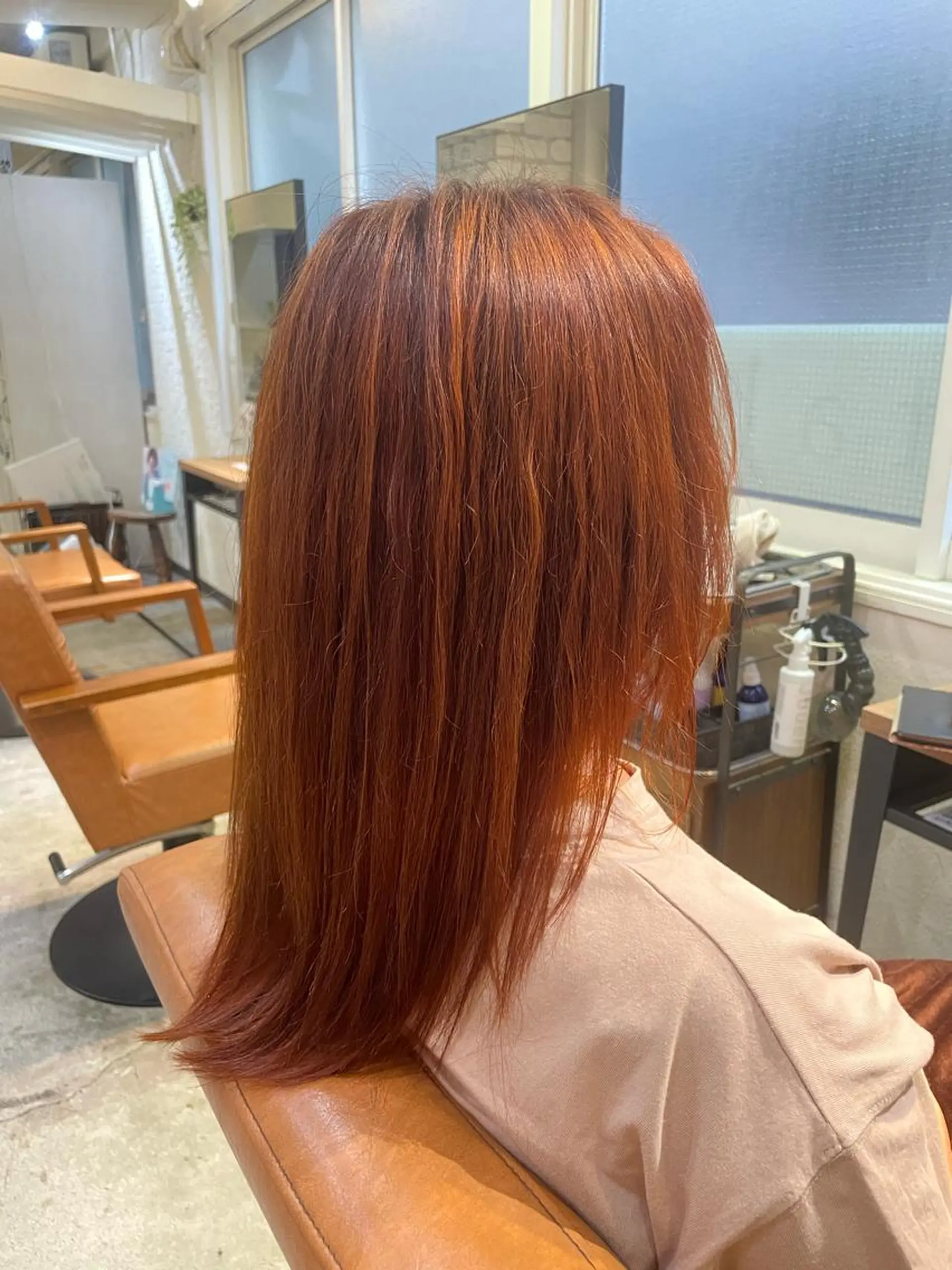 ミディアム カラー ヘアカラー コヤナギ ラムのヘアスタイル