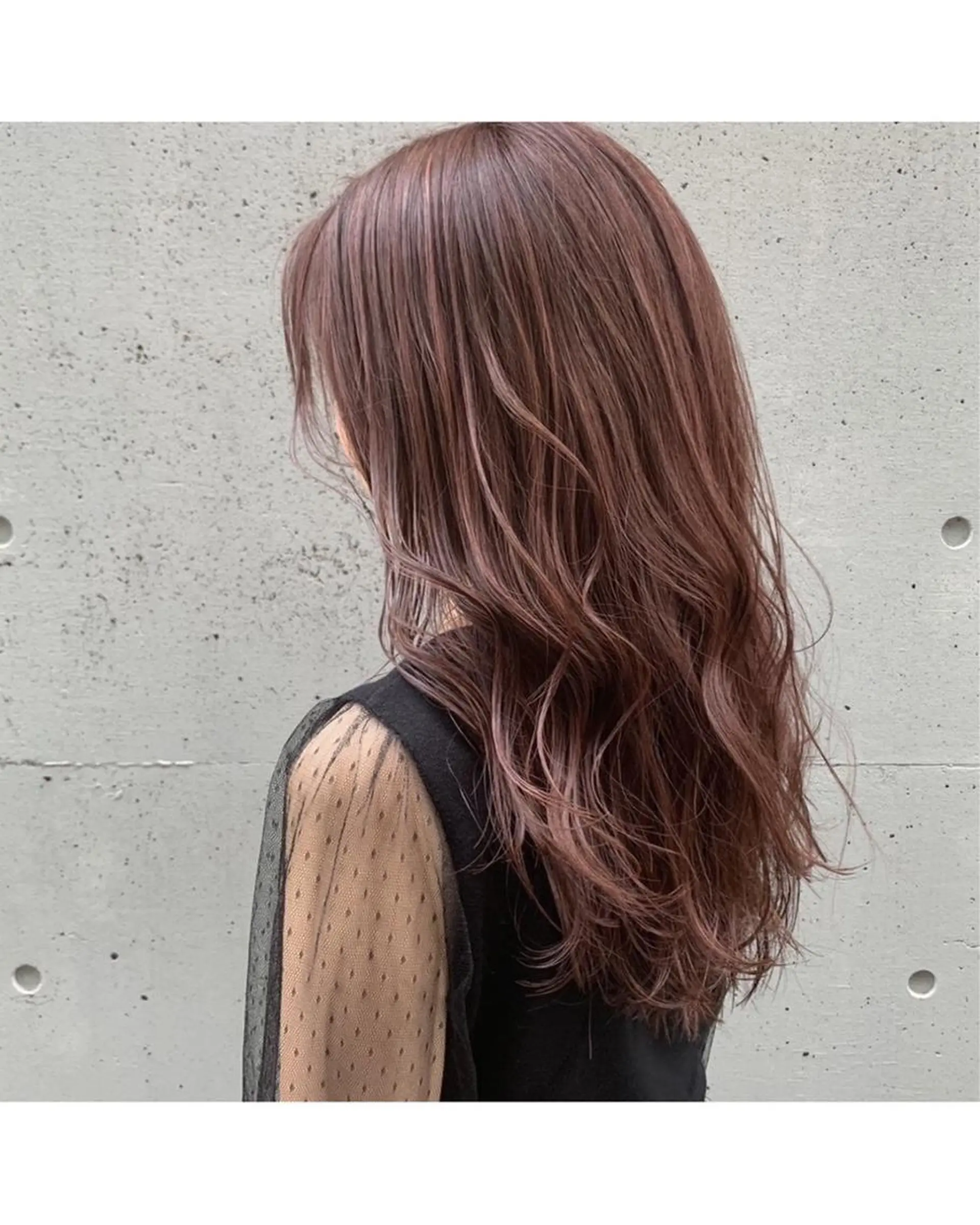 セミロング ヘアカラー ioe 茶屋町のヘアスタイル