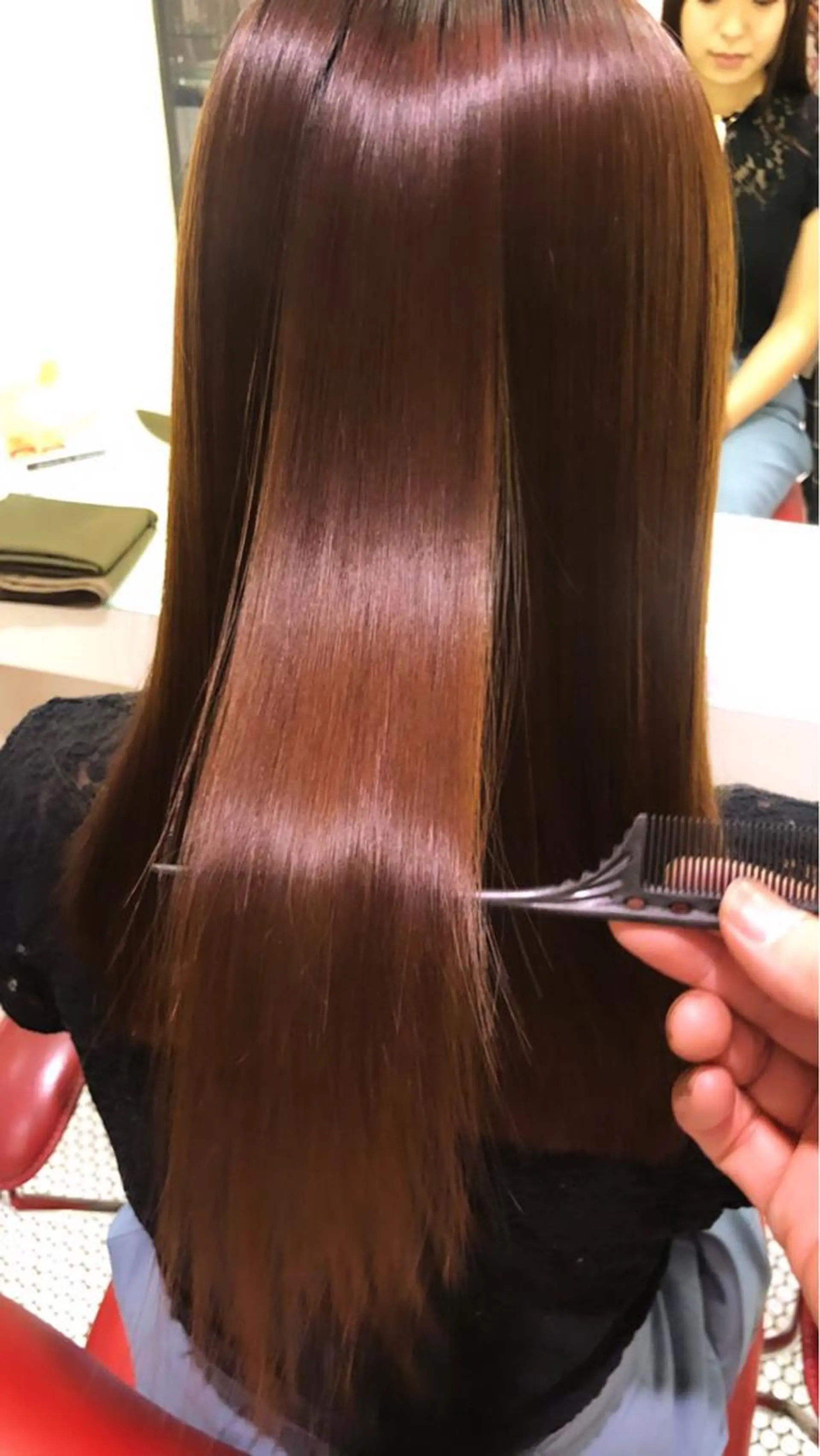 ロング 中谷 明日香のヘアスタイル