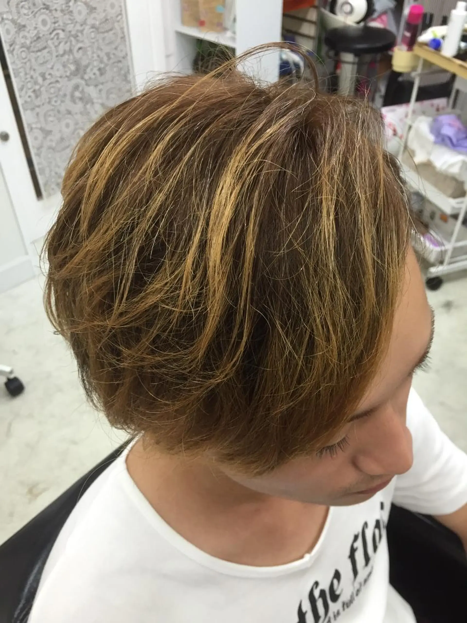 ショート カラー メンズ メンズハイライト ハイライトカラー ハイライト CII CIIのヘアスタイル