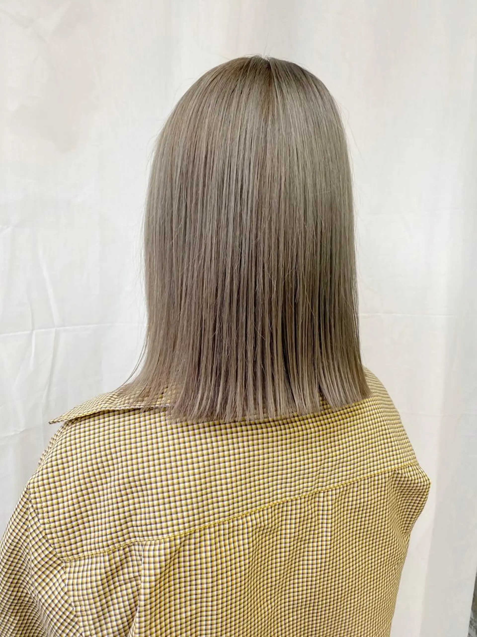 ミディアム カラー ベージュカラー ブリーチ ブロンド ブロンドベージュ ハイトーンカラー Piaコータロー ハイトーン&‪ボブのヘアスタイル