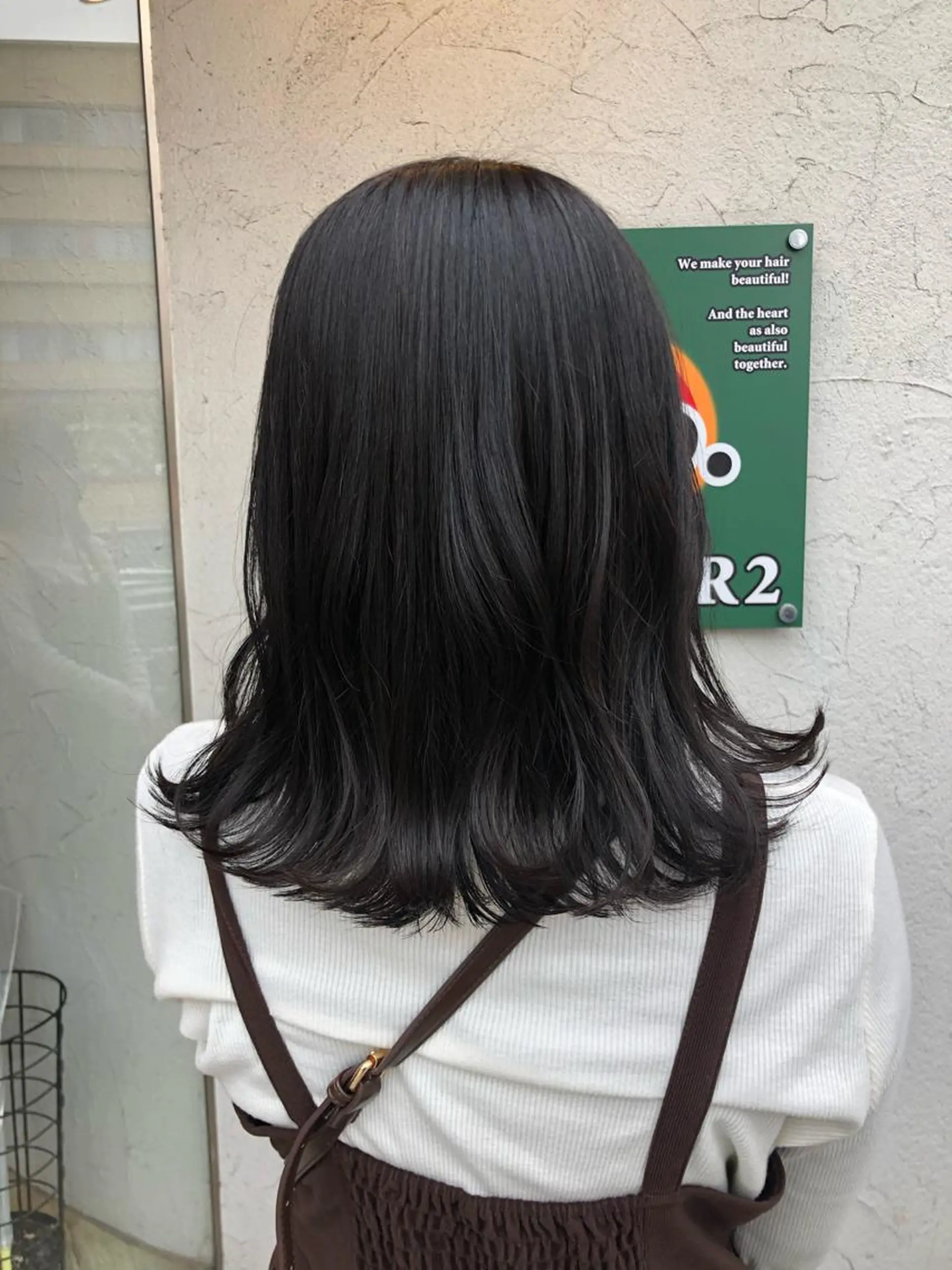 ミディアム 学生 カット ヘアカラー 國次 夕貴のヘアスタイル