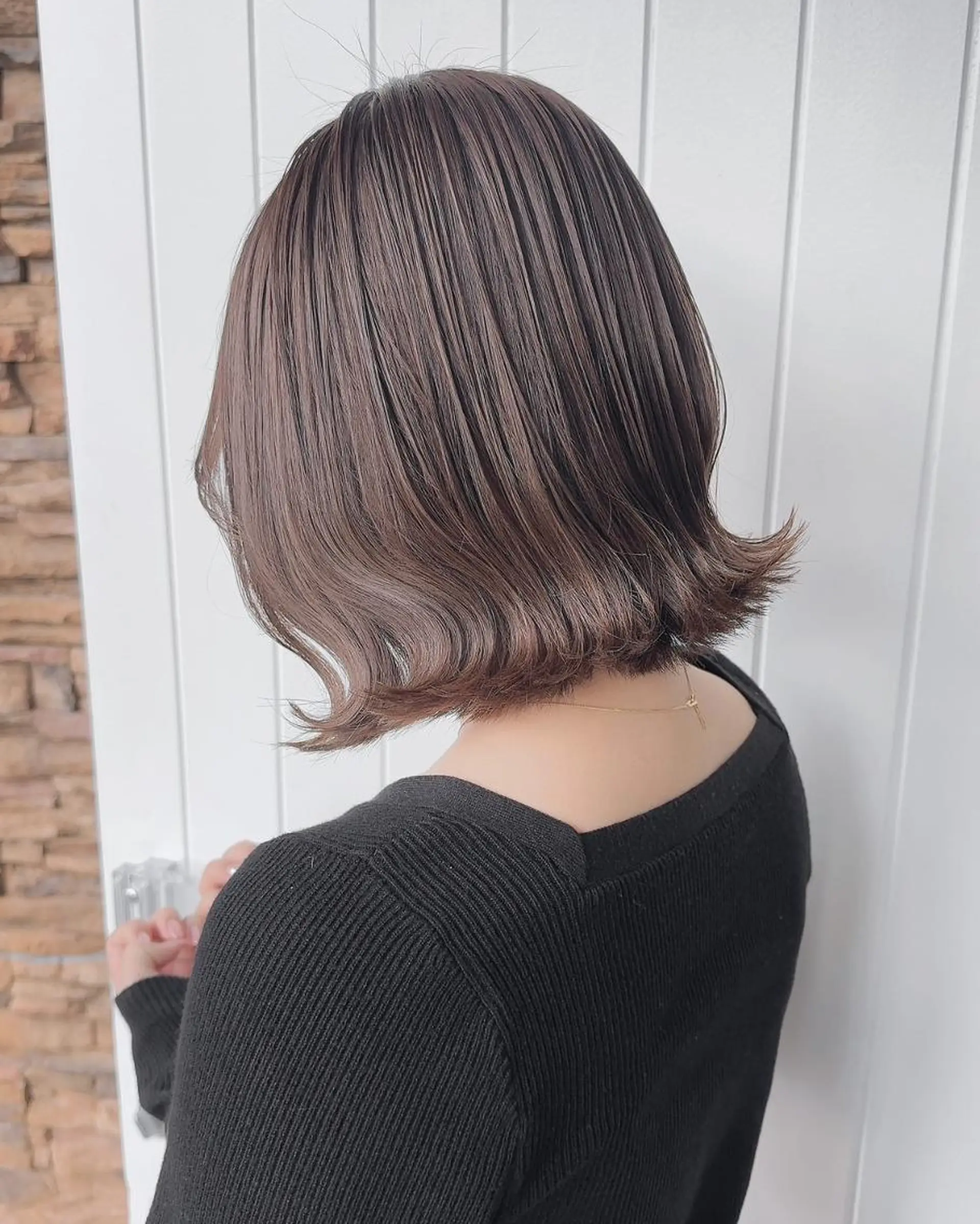 ミディアム カット ヘアカラー 似合わせカット得意 仁井亮のヘアスタイル
