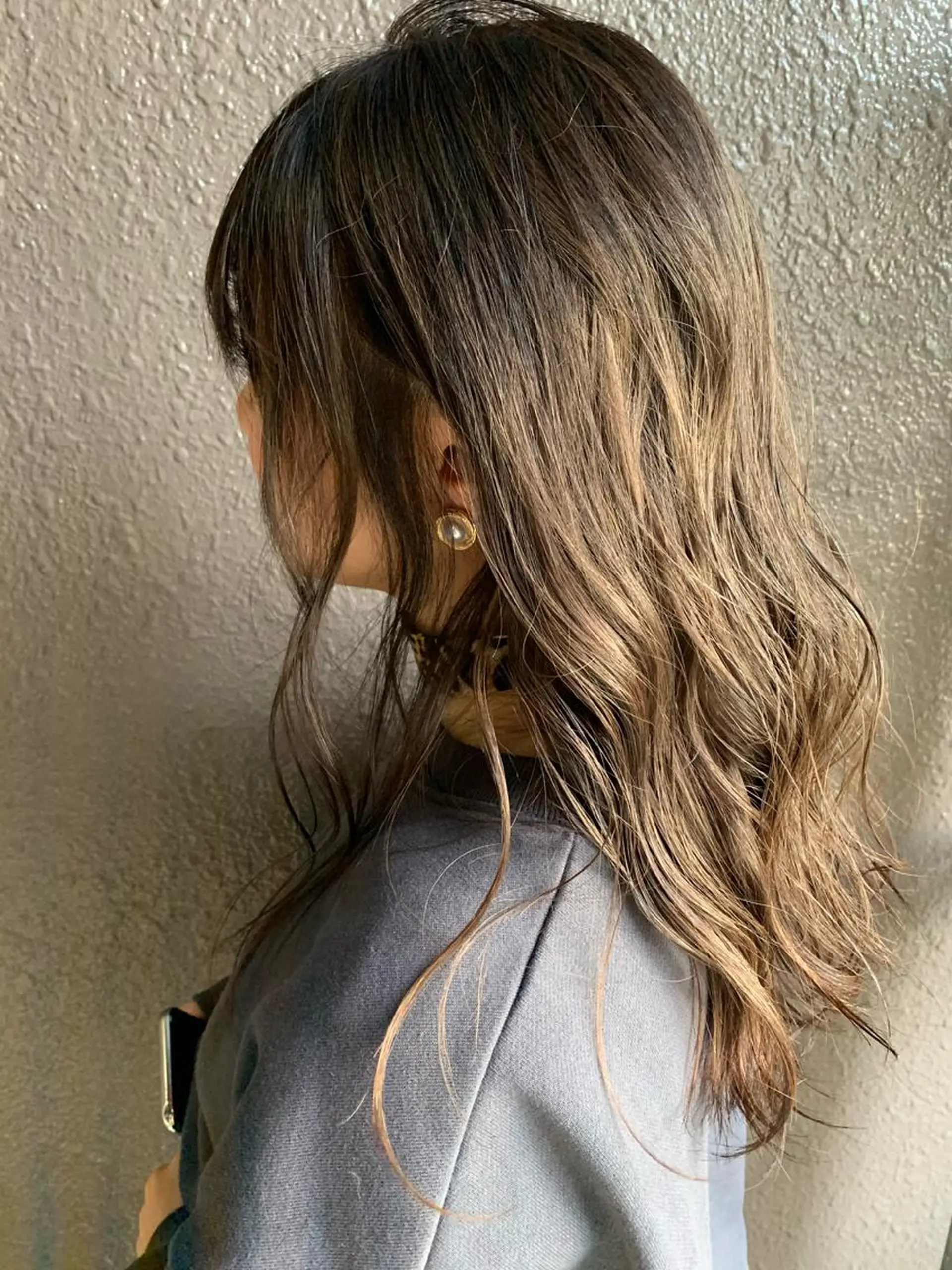 ロング カット ヘアカラー ブリーチ　透け感 カラー/neneのヘアスタイル