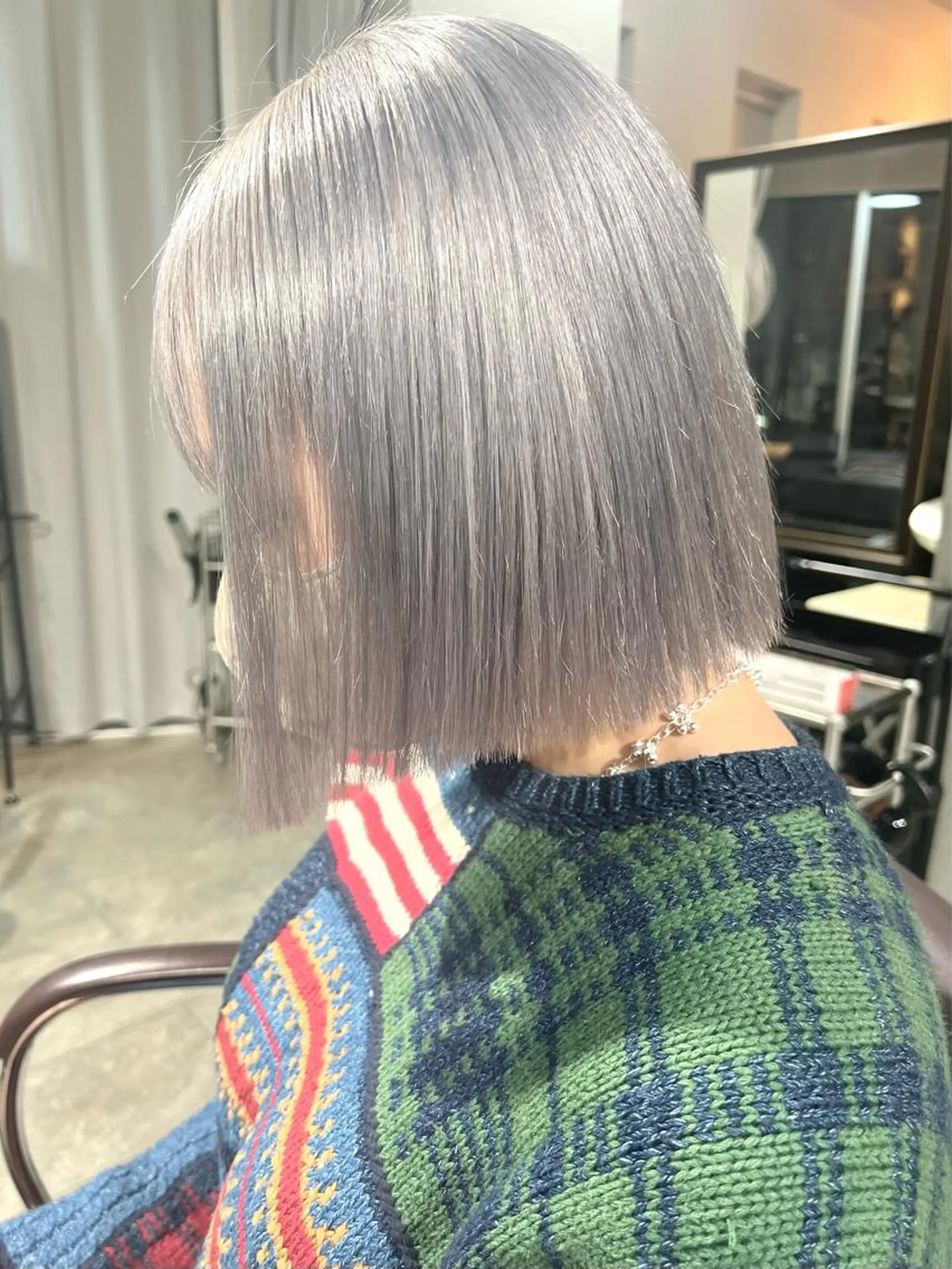 ミディアム カラー ヘアアレンジ ネイル ヘアカラー トリートメント ヘアセット 🌈インナーカラー ‘ショウマ’🌈のヘアスタイル