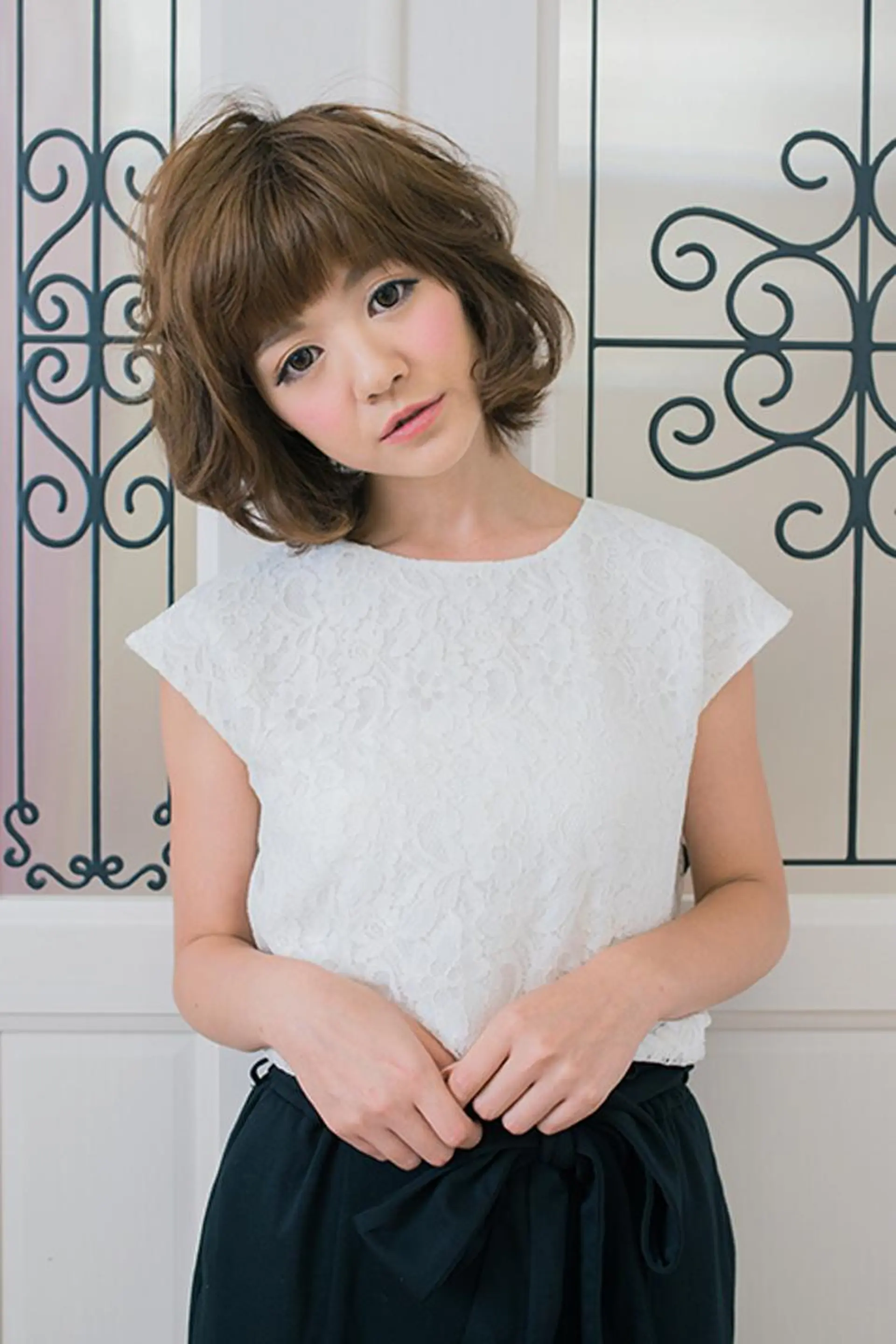 ミディアム パーマ L'aube by luclu所属・笠谷 正之のヘアスタイル