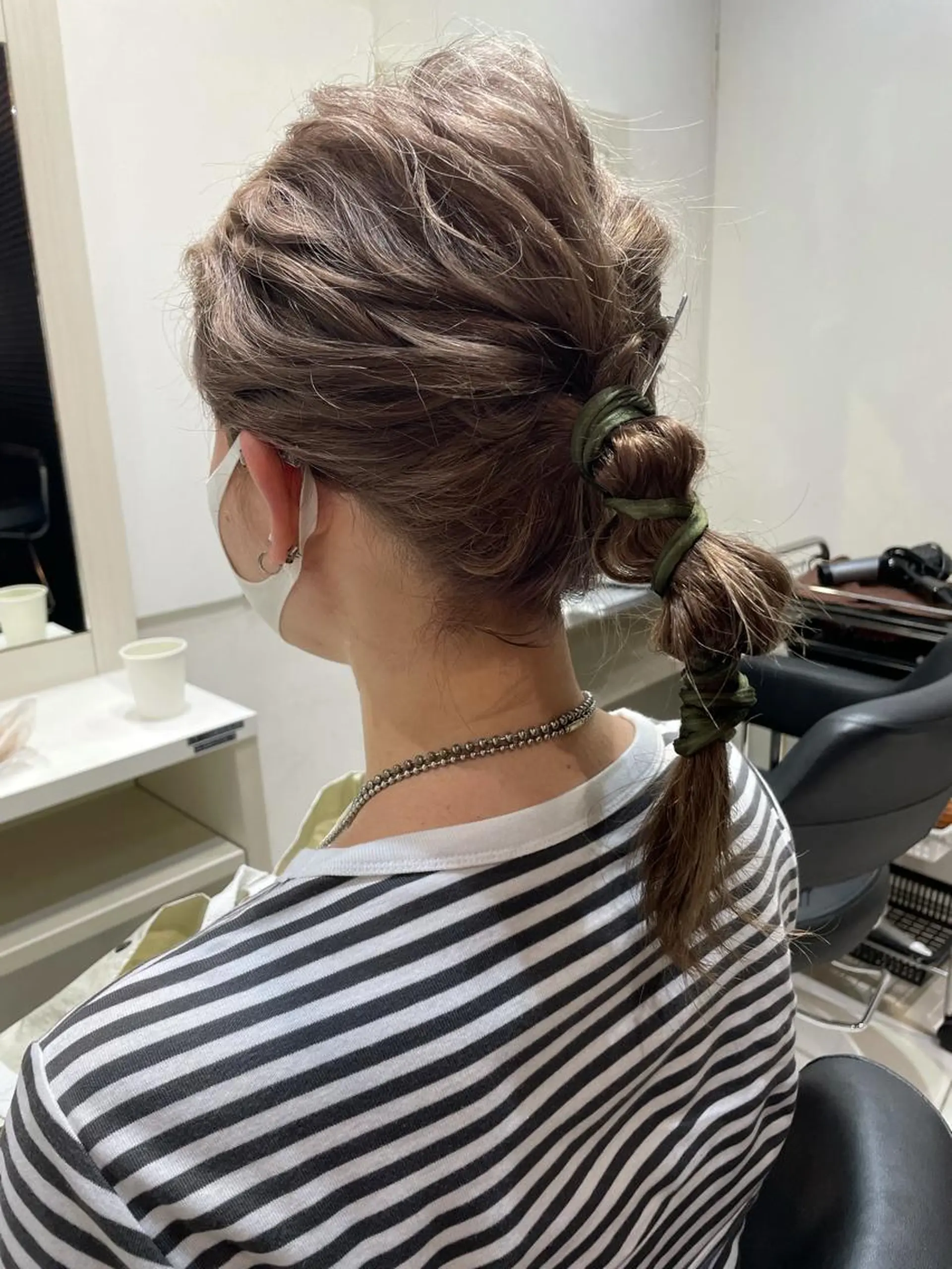 セミロング カラー ベージュカラー ミルクティーベージュ 女性リピ90%🍨 🩷佐藤みずきのヘアスタイル