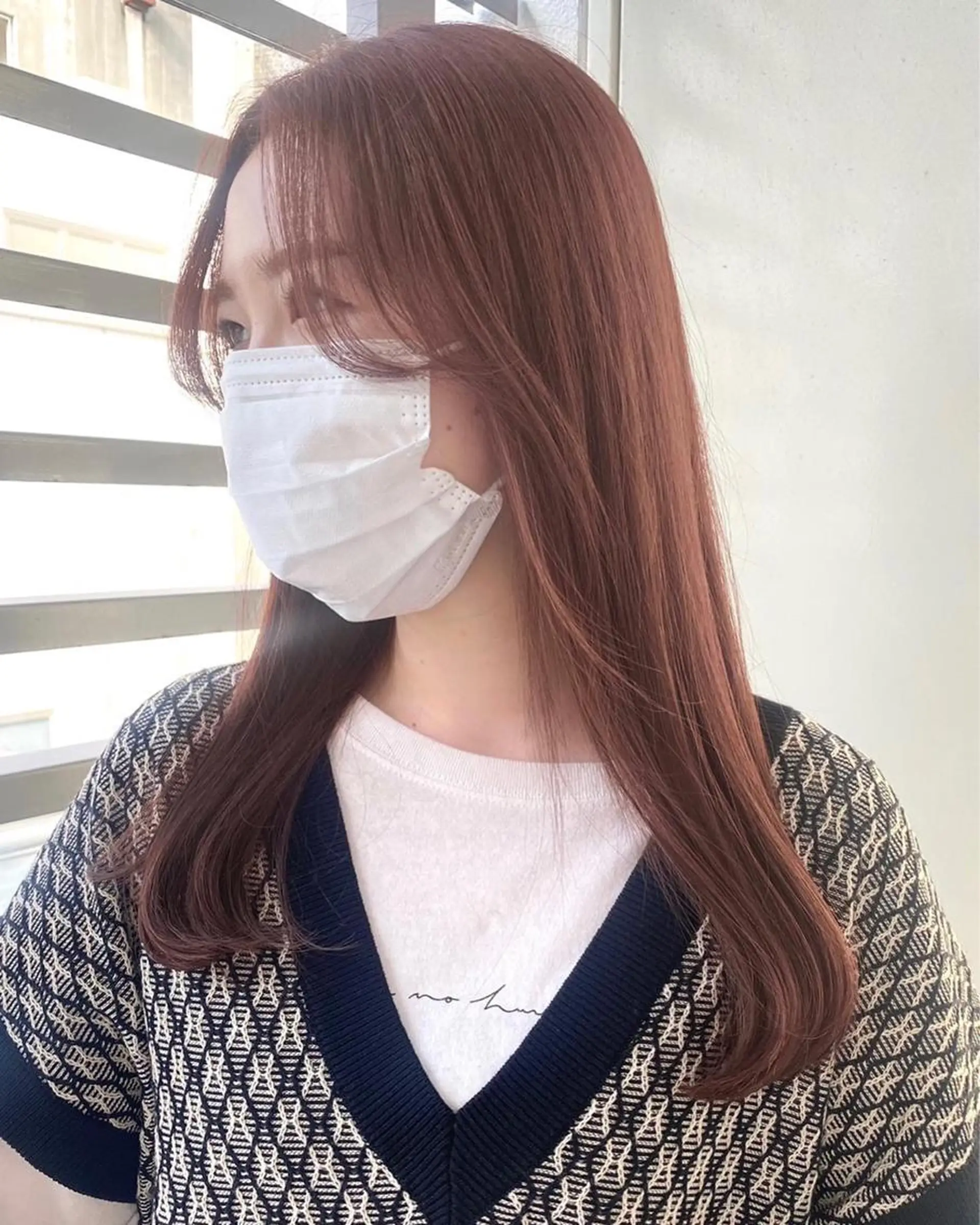 セミロング カラー ベージュカラー ピンクカラー ピンクベージュ トリートメント ANNA /艶髪/ハイトーンのヘアスタイル