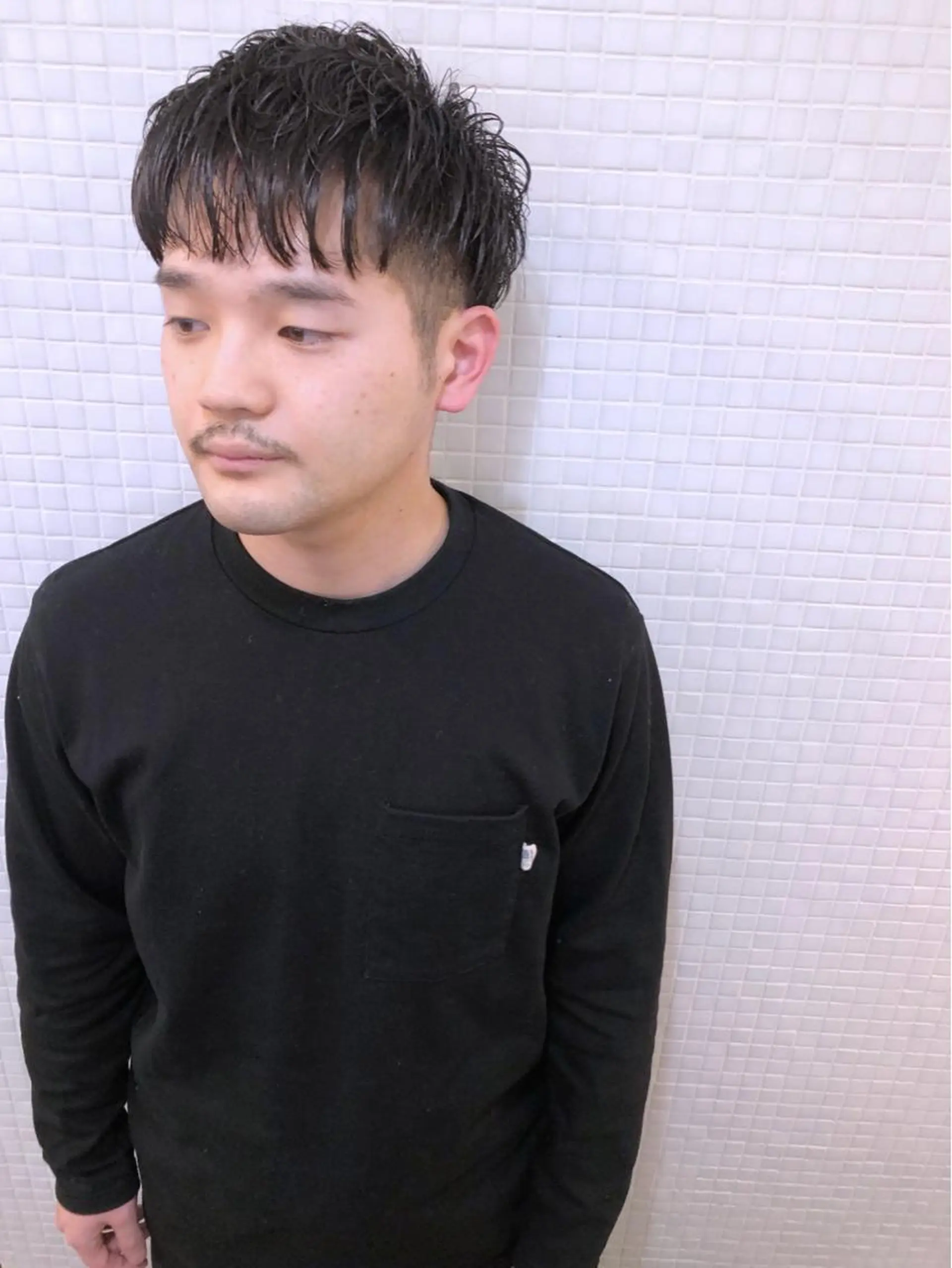 ショート パーマ メンズ メンズパーマ ショートヘア ニュアンスパーマ カット 山本 芳喜のヘアスタイル