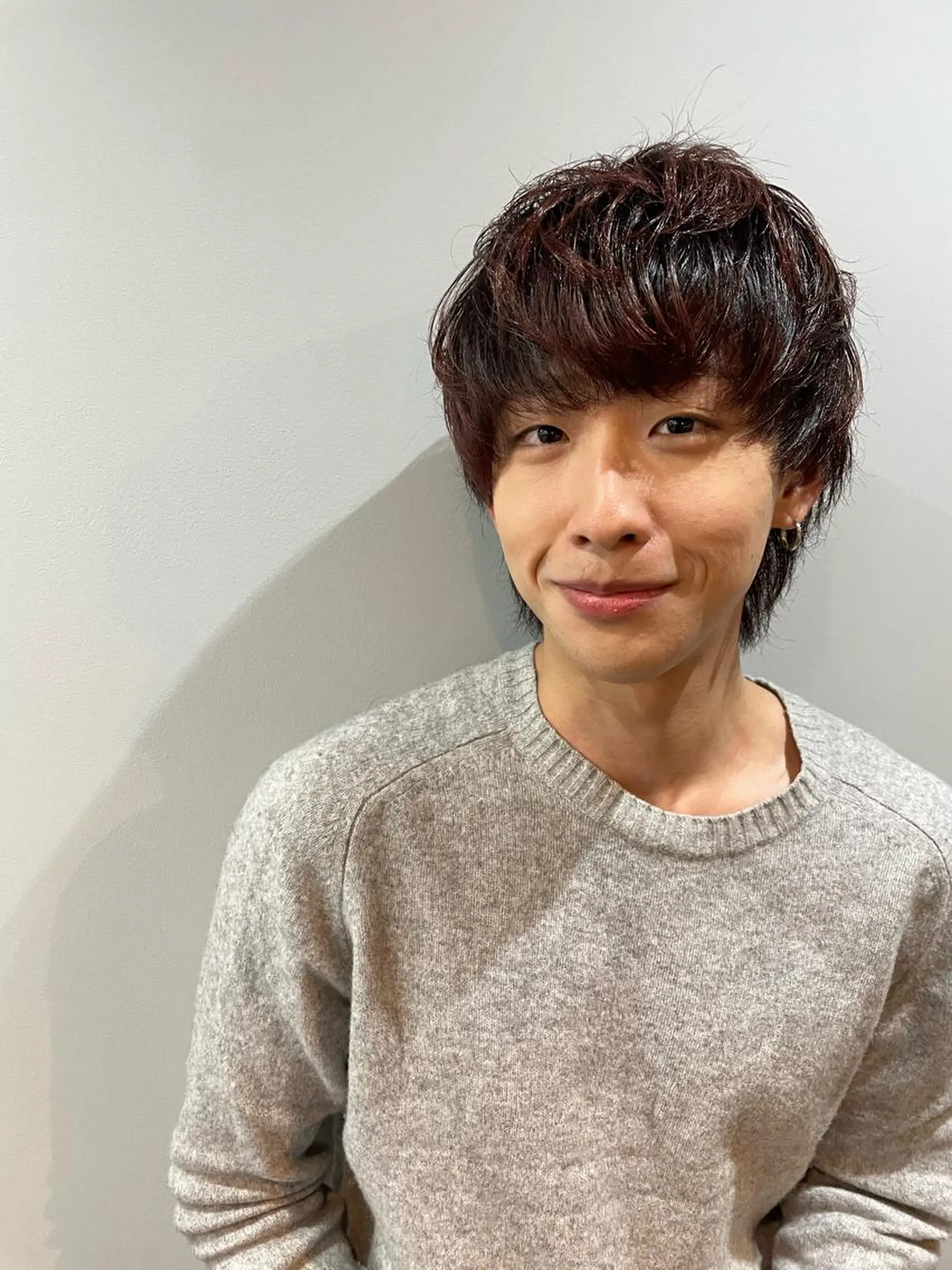 ショート カラー ブラウンカラー レッドカラー レッドブラウン ウルフカット 坂井翔　kiju オーナースタイリストのヘアスタイル