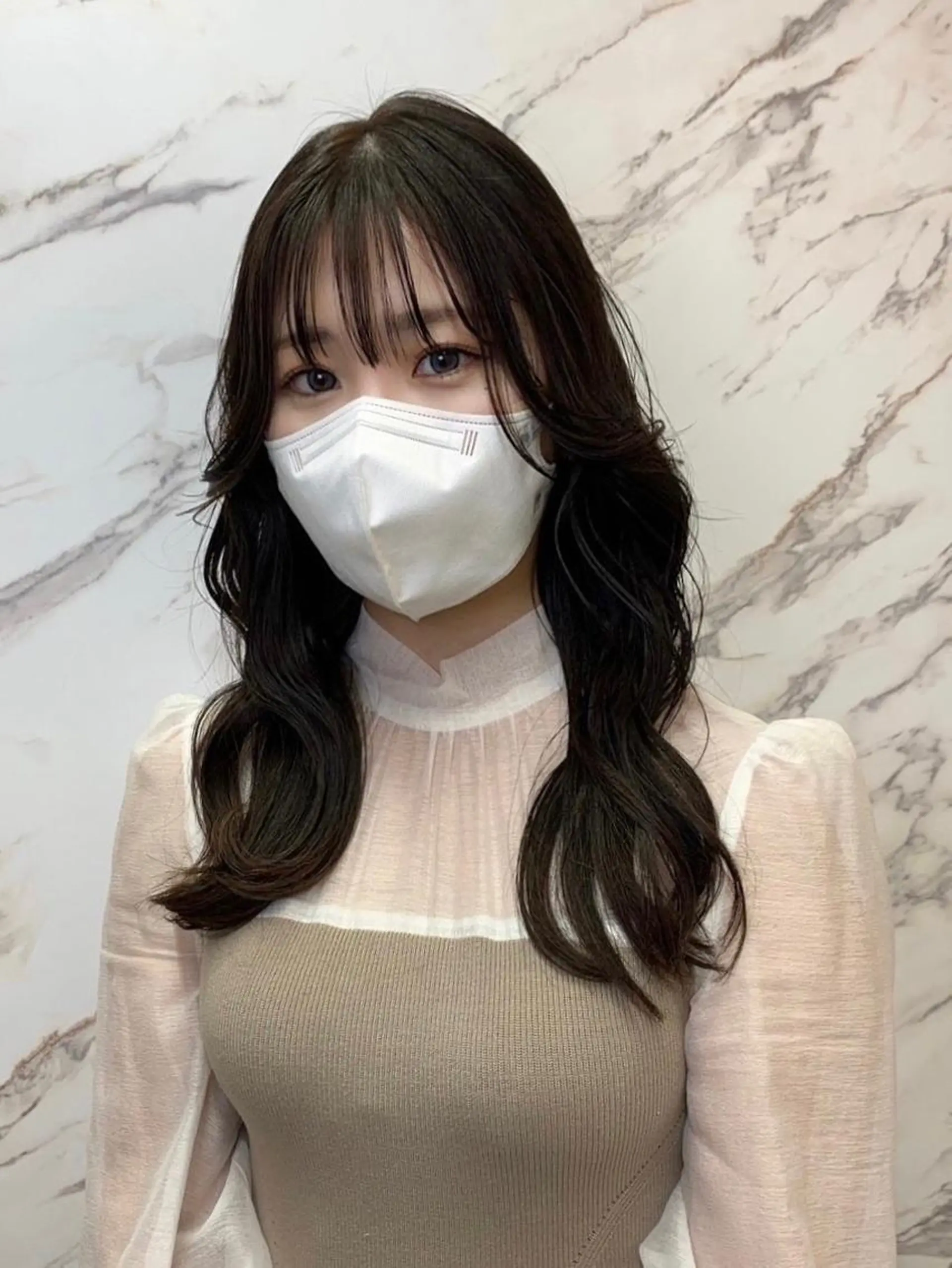 ロング カット ヘアカラー トリートメント SOU hair&nail【ソウ】所属・韓国人美容師 チョン  ウンジェのヘアスタイル