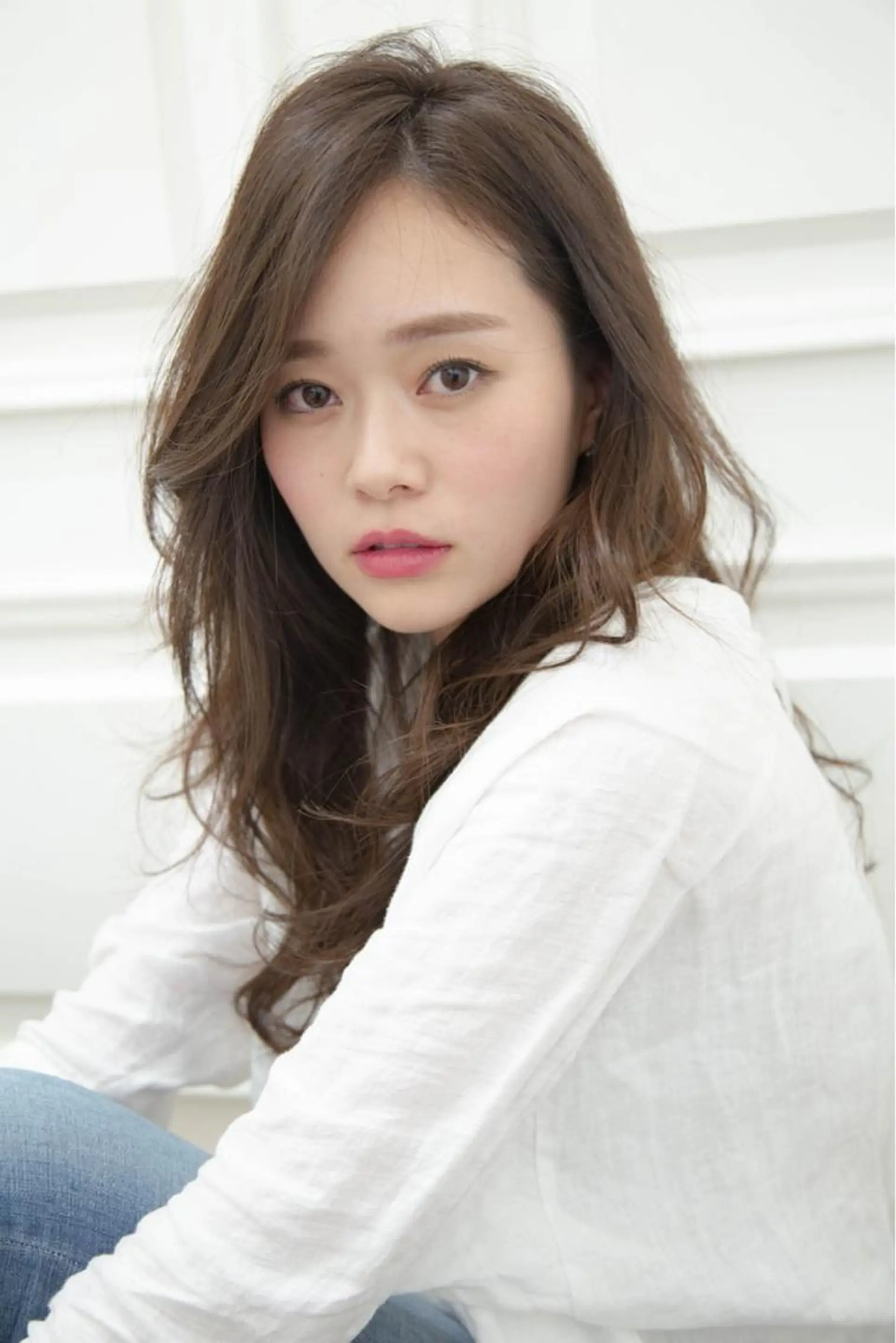 ロング カット ヘアカラー reve所属・乾かすだけで艶髪酸性 ストレート髙橋悠耶のヘアスタイル