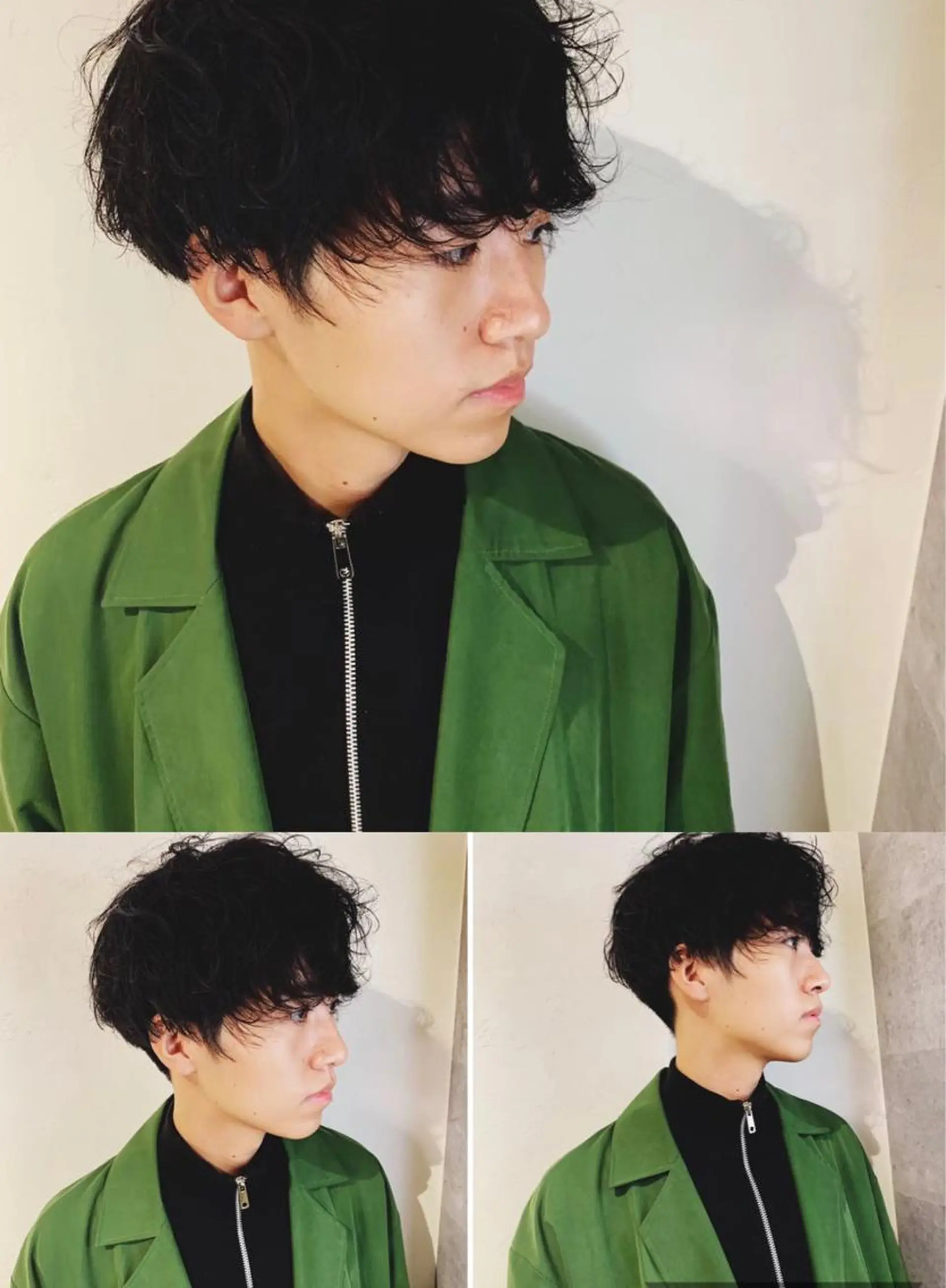 カラー パーマ メンズ カット _WHITE 高槻のヘアスタイル