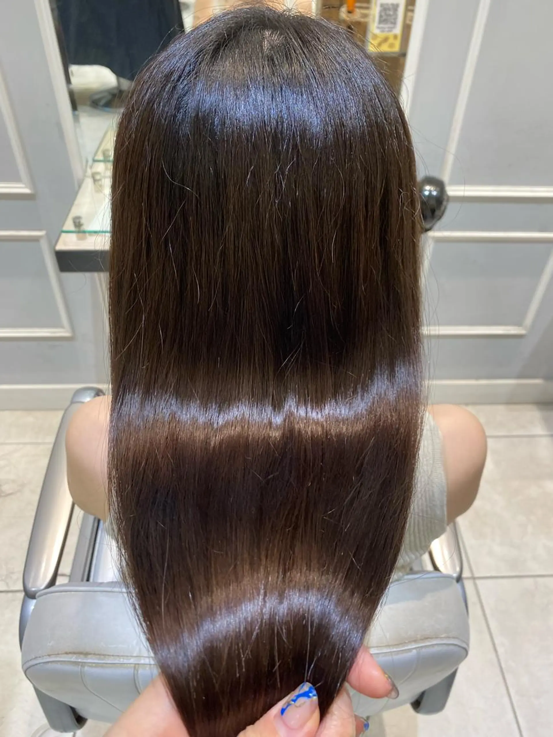 ロング トリートメント 酸熱トリートメント 縮毛矯正 韓国ヘア🍒渡辺 咲🍒のヘアスタイル