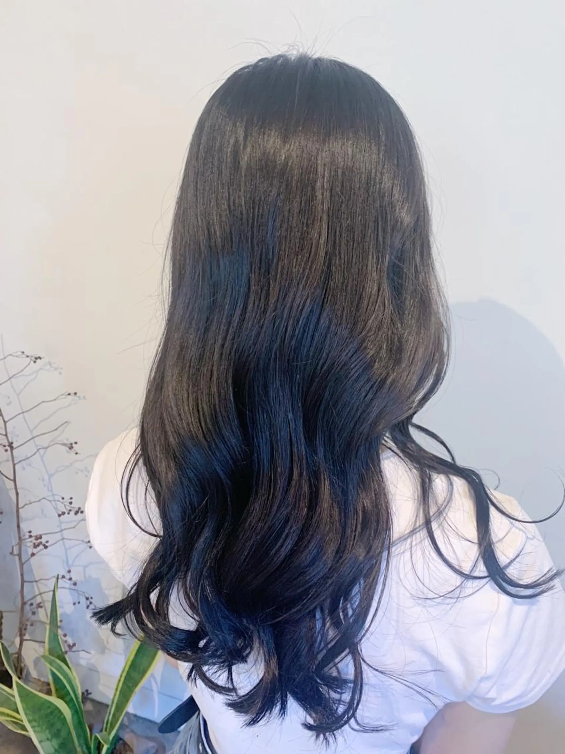 カラー アッシュ ブルーカラー ブルーアッシュ 透明感カラー トリートメント HARE 川崎晴佳のヘアスタイル