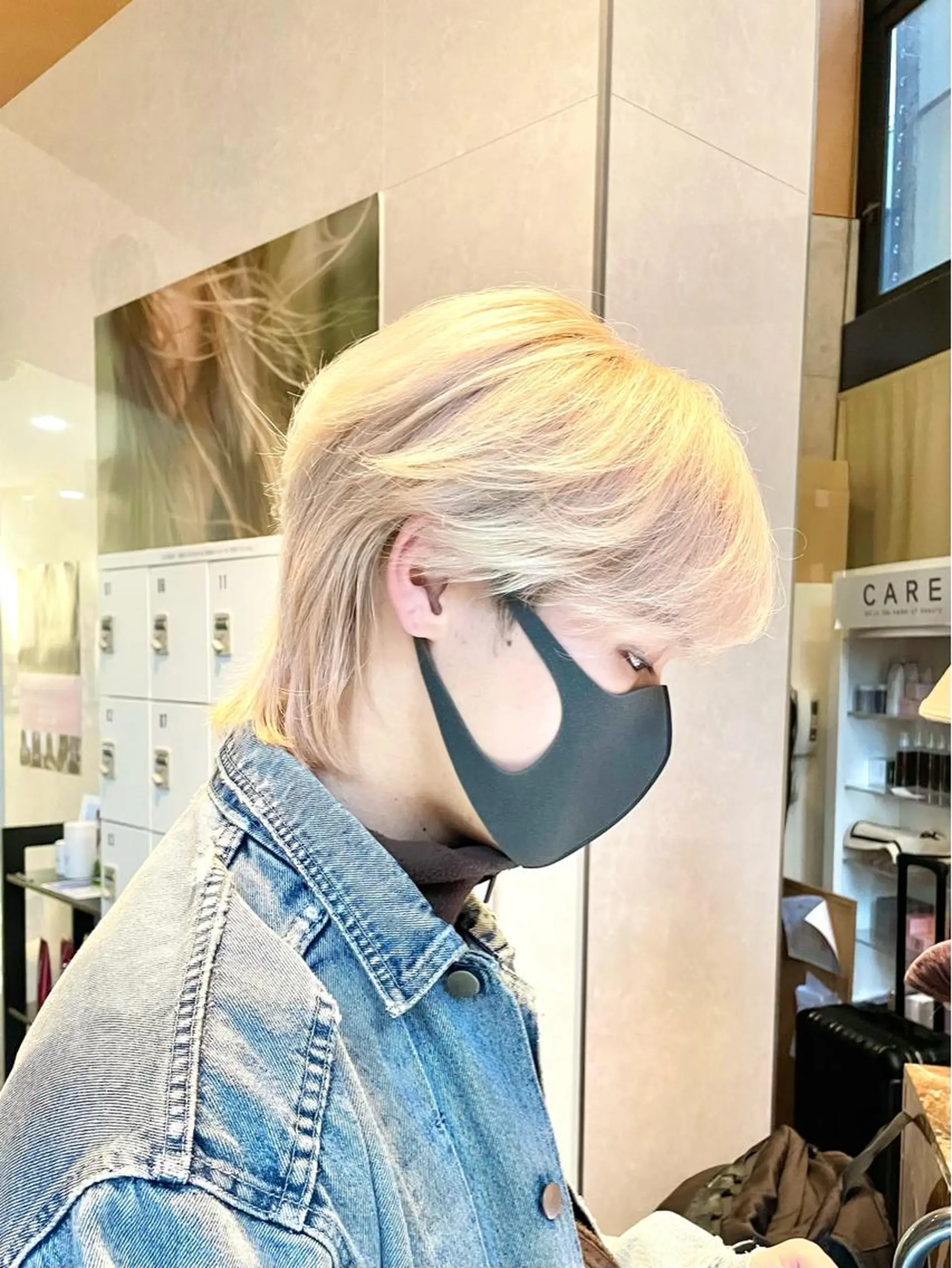 カラー メンズ ふくどめ りなのヘアスタイル