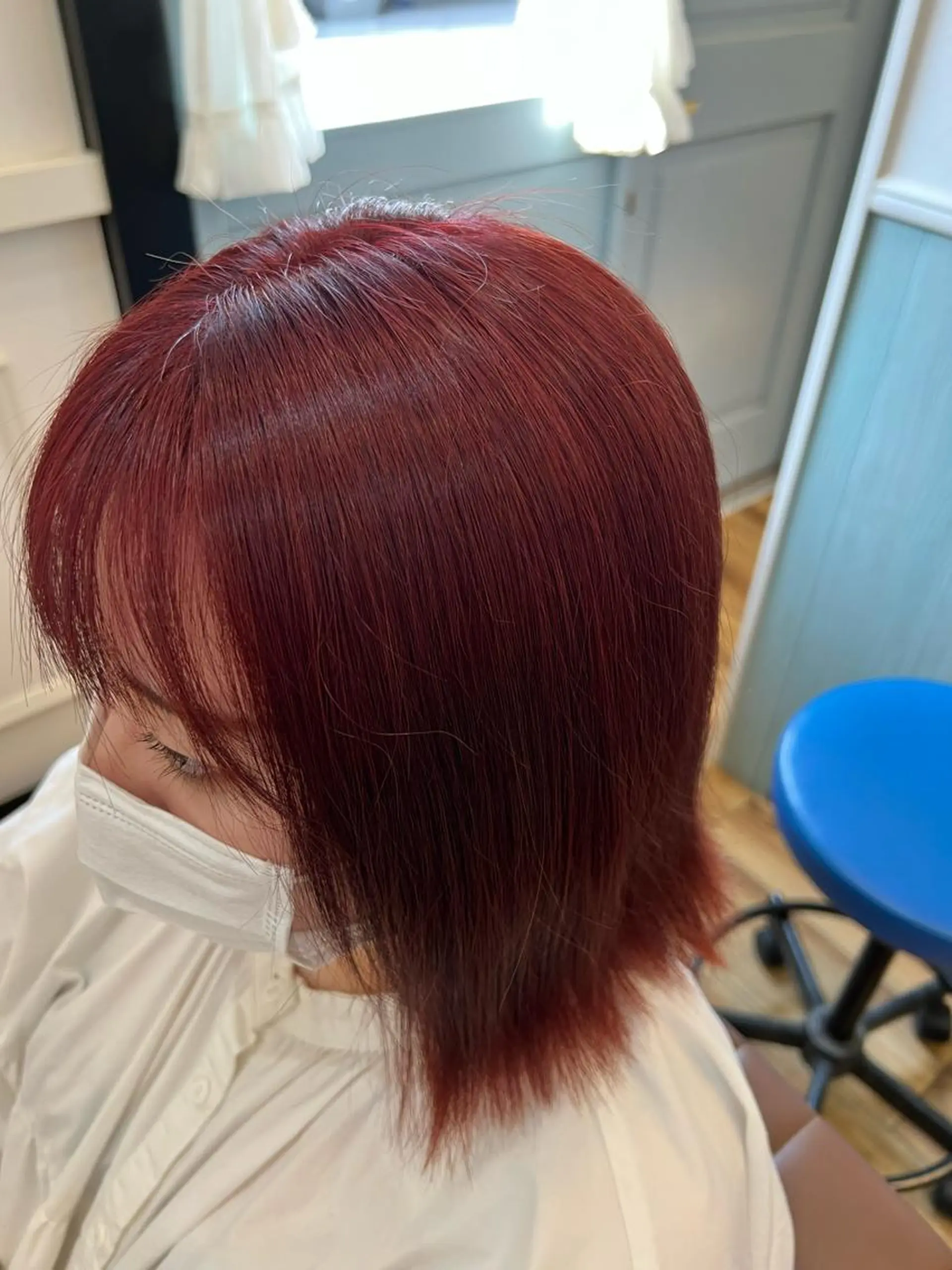 ミディアム カラー ピンクカラー レッドカラー 美容室Class所属・🐰ハイトーンカラー 畠山　渡🐰のヘアスタイル