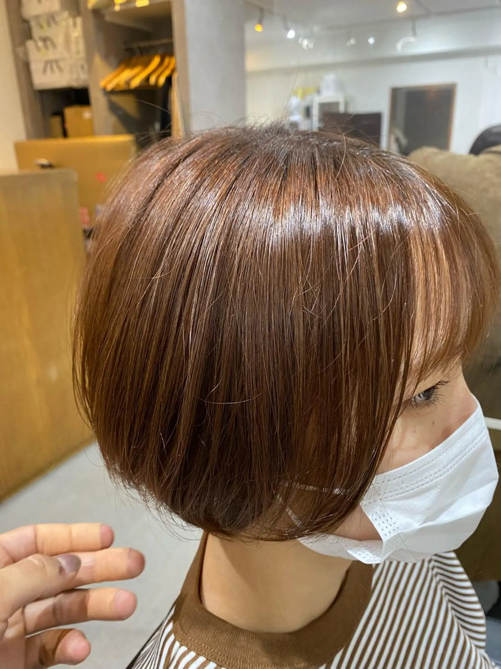 ショート カラー 銀座⚜️【脱白髪染め 美髪矯正】トグチのヘアスタイル