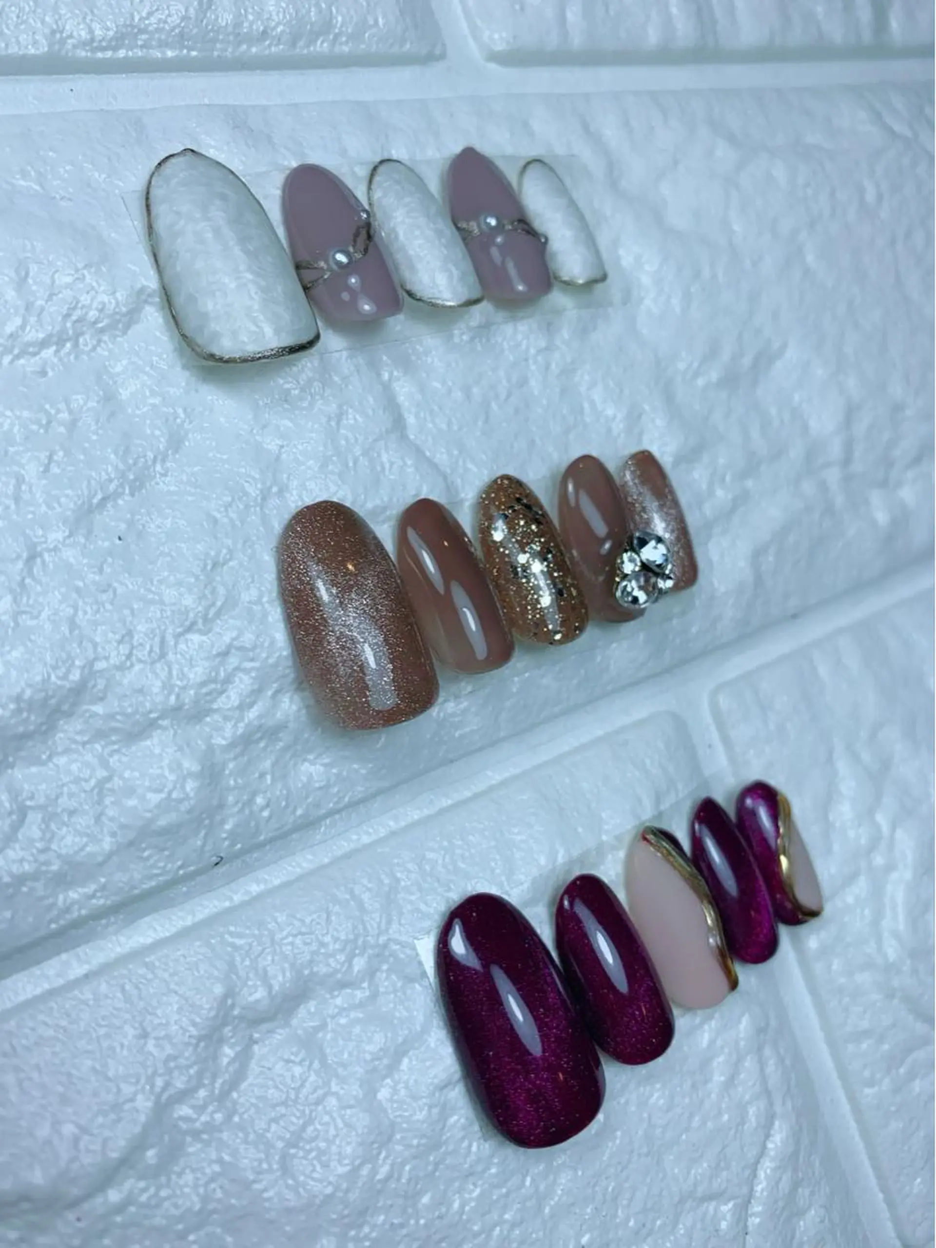 ネイル ジェルネイル ゴージャス マグネットネイル ストーンネイル Nail Salon R.N アールドットエヌ所属・R.N アールドットエヌのネイルデザイン